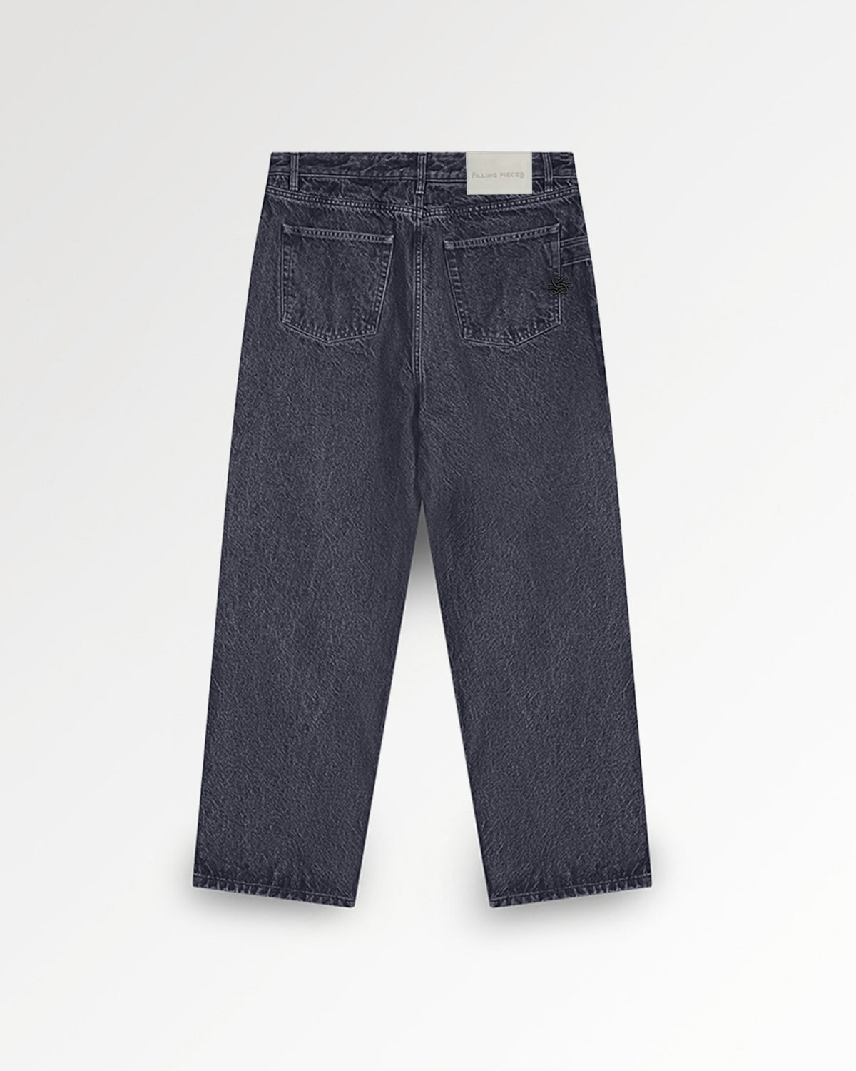 Filling Pieces Denim Jean noir délavé coton bio regular