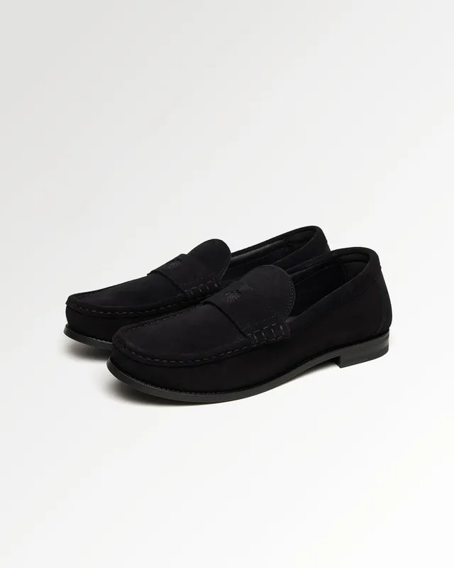 Filling Pieces Lux Loafer Suede Mocassin daim noir