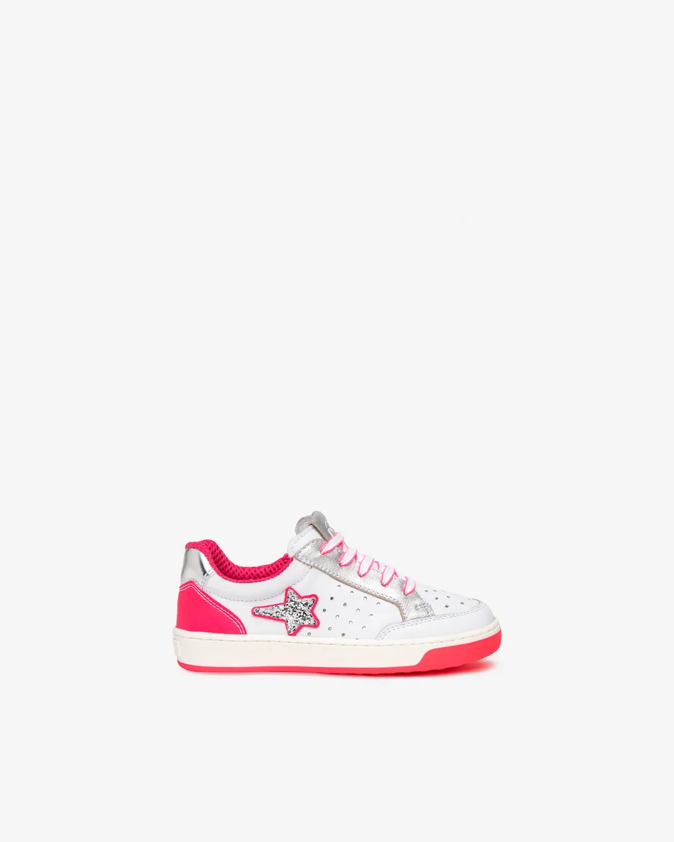 NeroGiardini Sneakers Kids Fille Cuir étoile paillettes