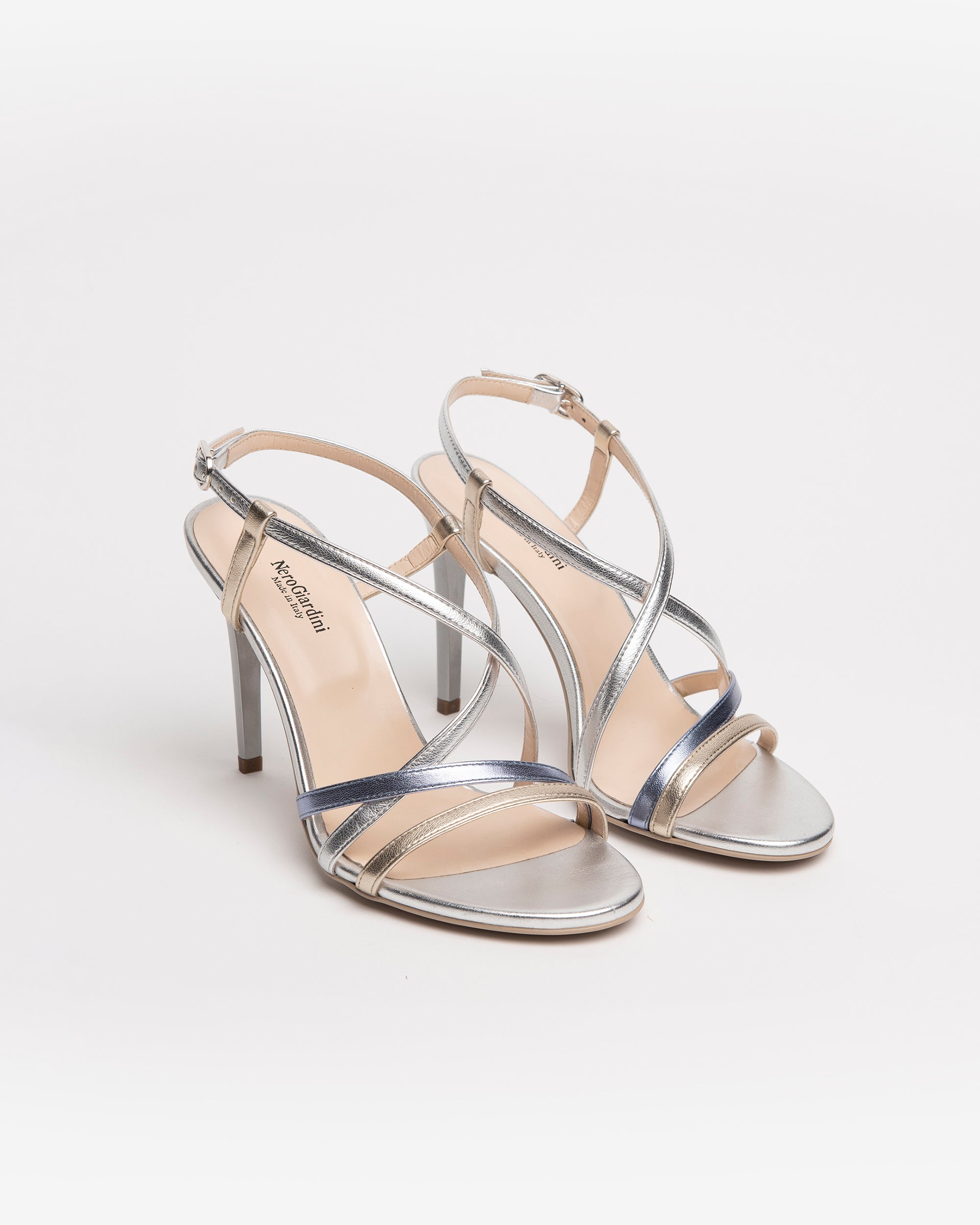 NeroGiardini Sandales femme cuir talon stiletto 9,5 cm 35-41