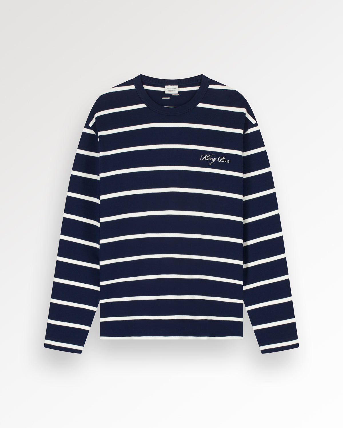 Filling Pieces Striped longsleeve bleu coton bio