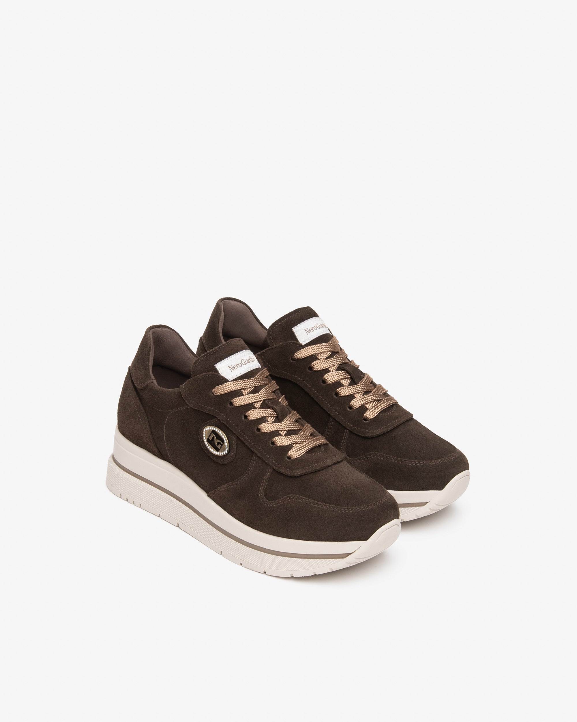 NeroGiardini Sneakers Femme Daim Plateforme 45 Pointure 38