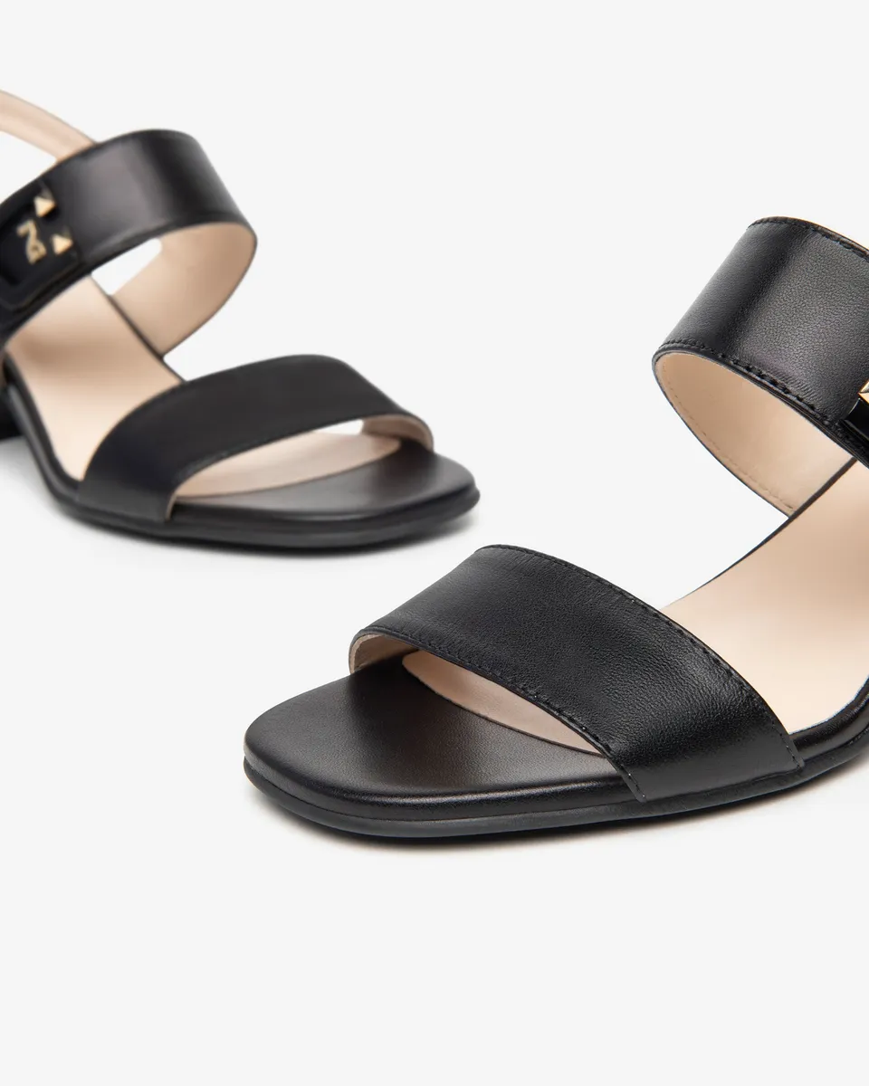 Nerogiardini Sandales cuir femme minimalistes Made in Italy