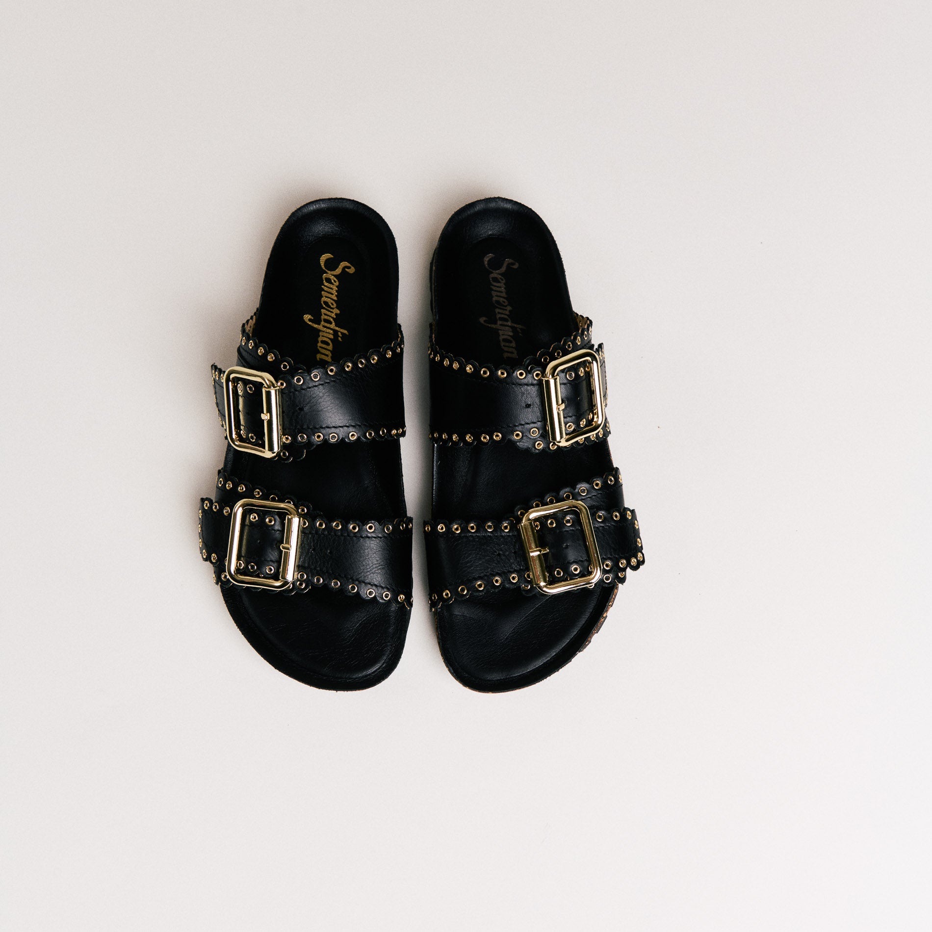SMR Arianna Oslo mules noires cuir pointure 36-41