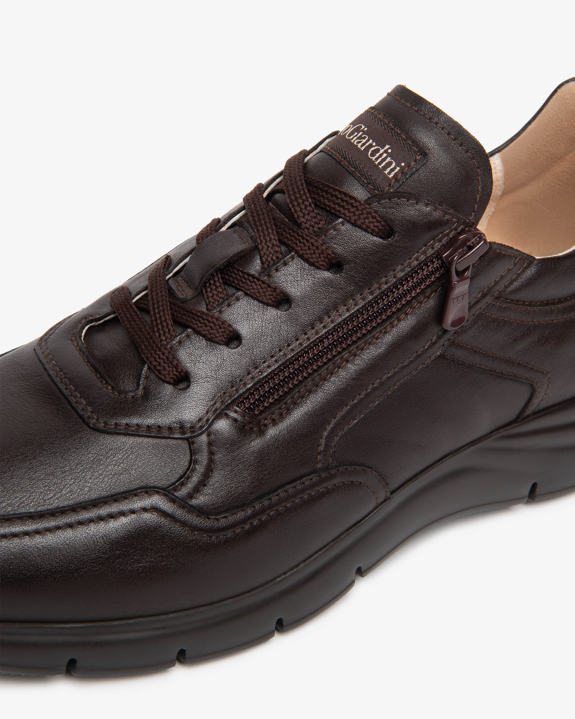 NeroGiardini Sneakers Homme Cuir Zip - Marche en Ville