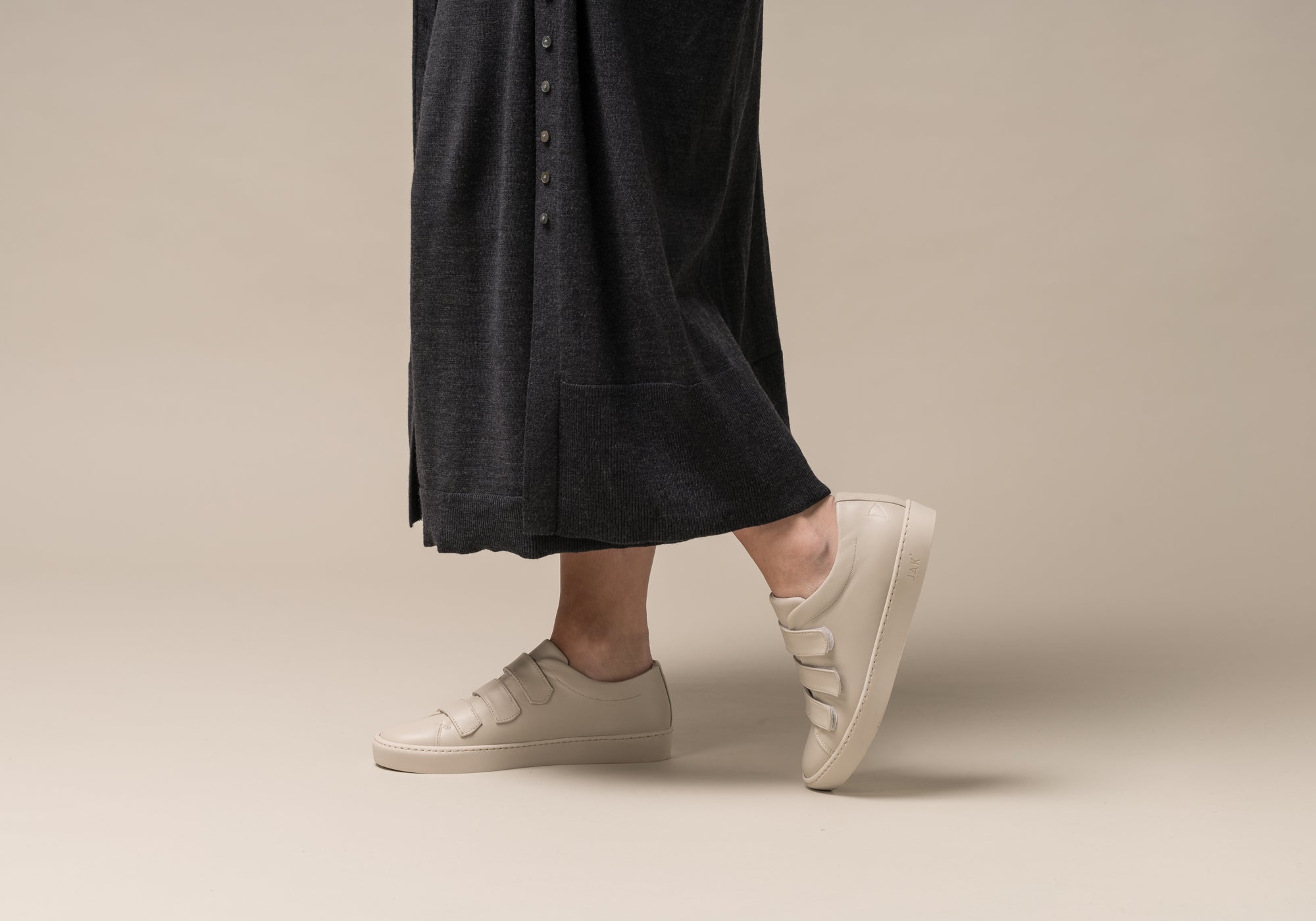 JAK Fika Dust V.A. sneakers cuir 44 gris