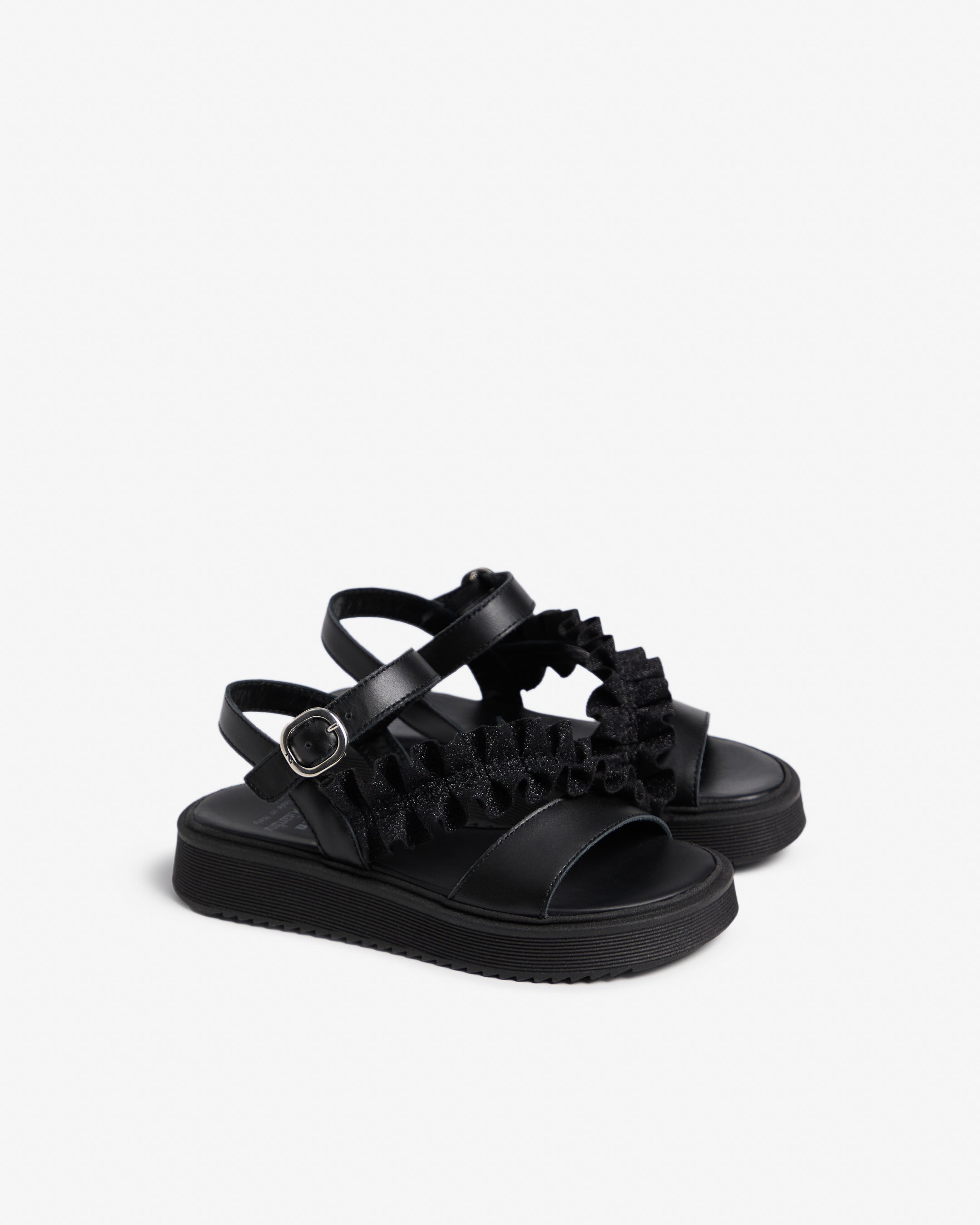 Nerogiardini Sandales Teen Fille Cuir Semelle Légère