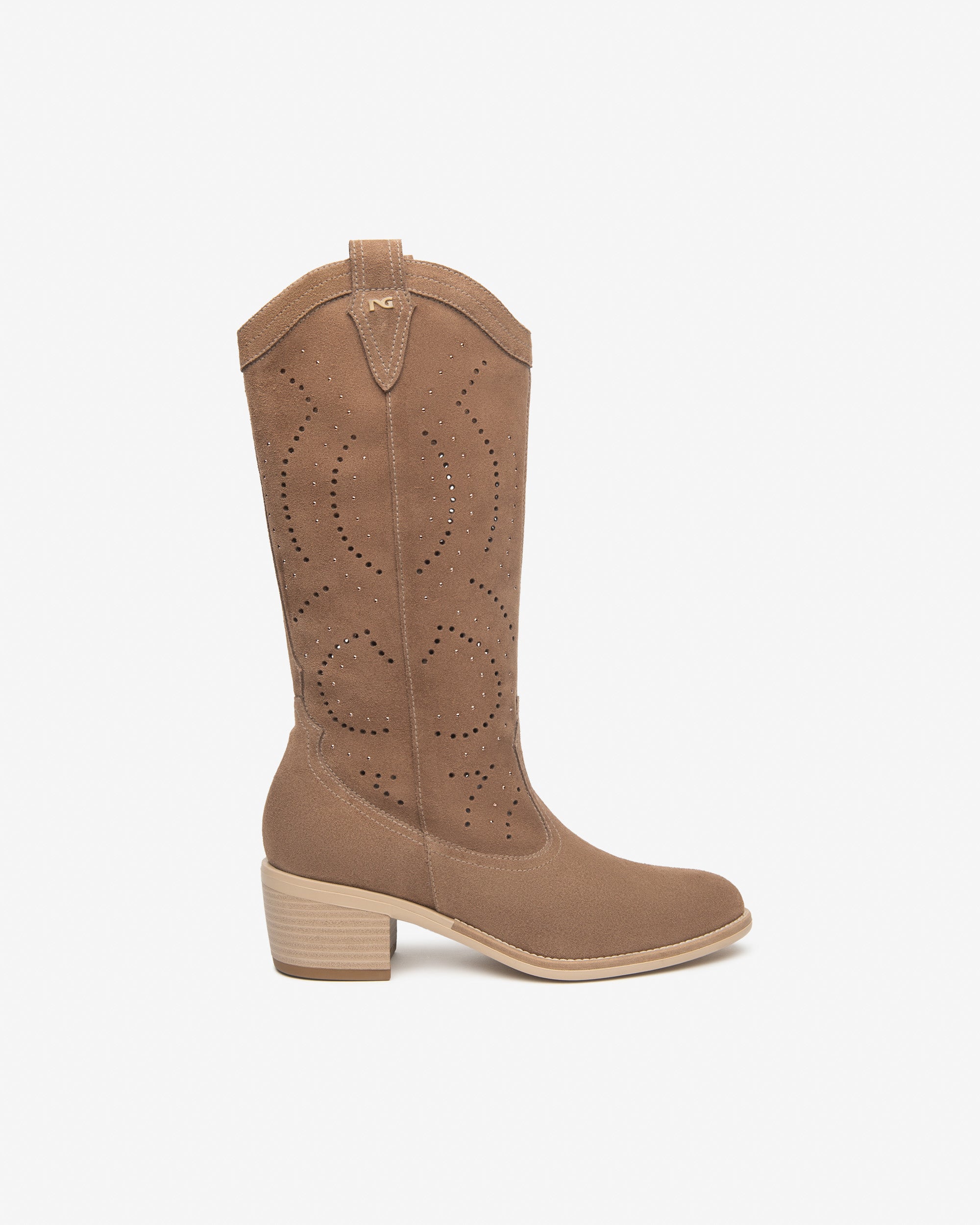 NeroGiardini Bottes Femme Cuir Velours Made in Italy