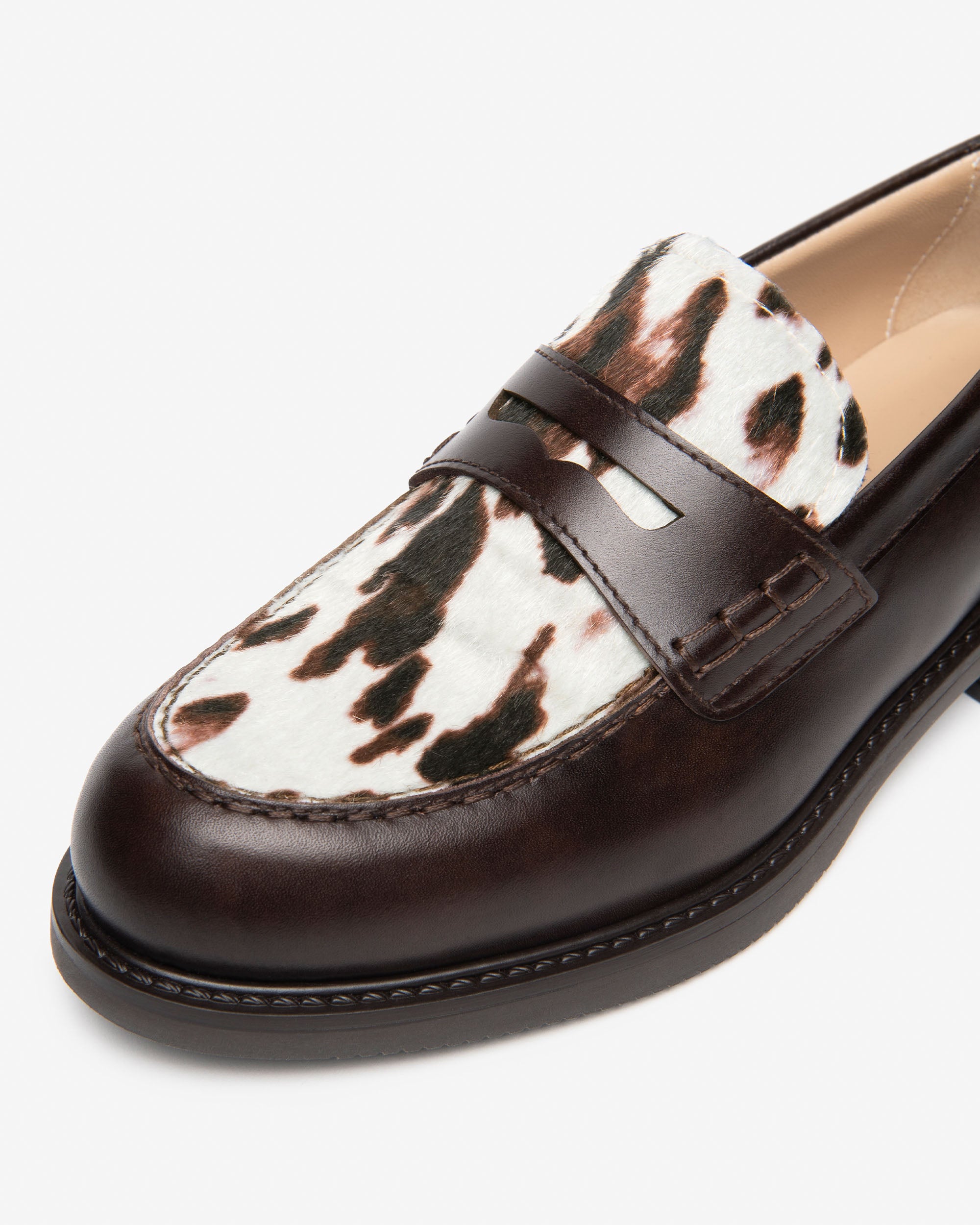 Nerogiardini Mocassins mocassins cuir femme imprimé animalier
