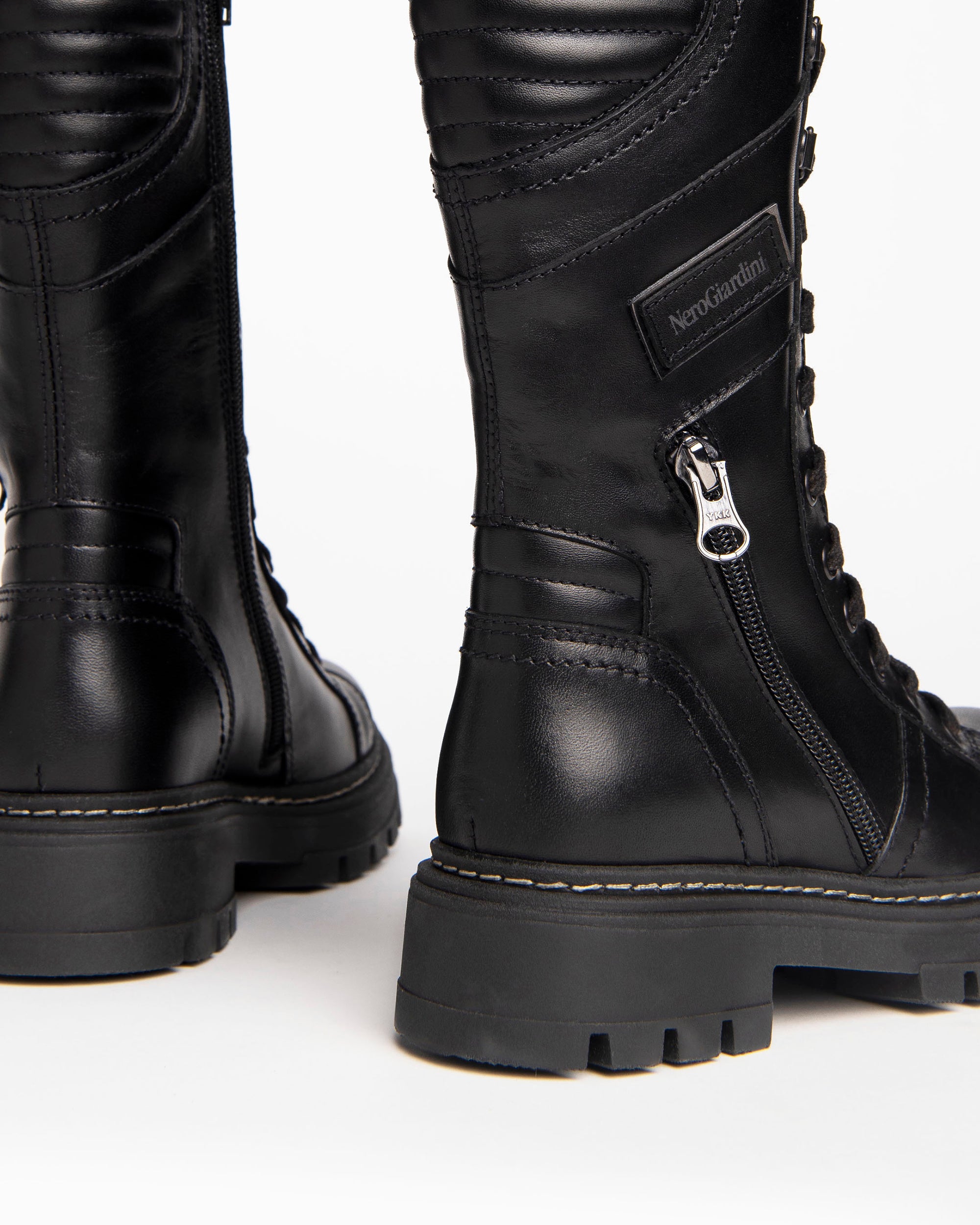 NeroGiardini Teens Bottes Cuir Fille Zip 31-39