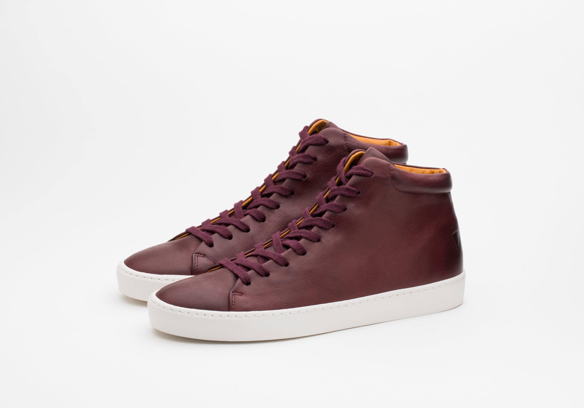 JAK Royal Hi sneakers cuir bordeaux semelle gomme
