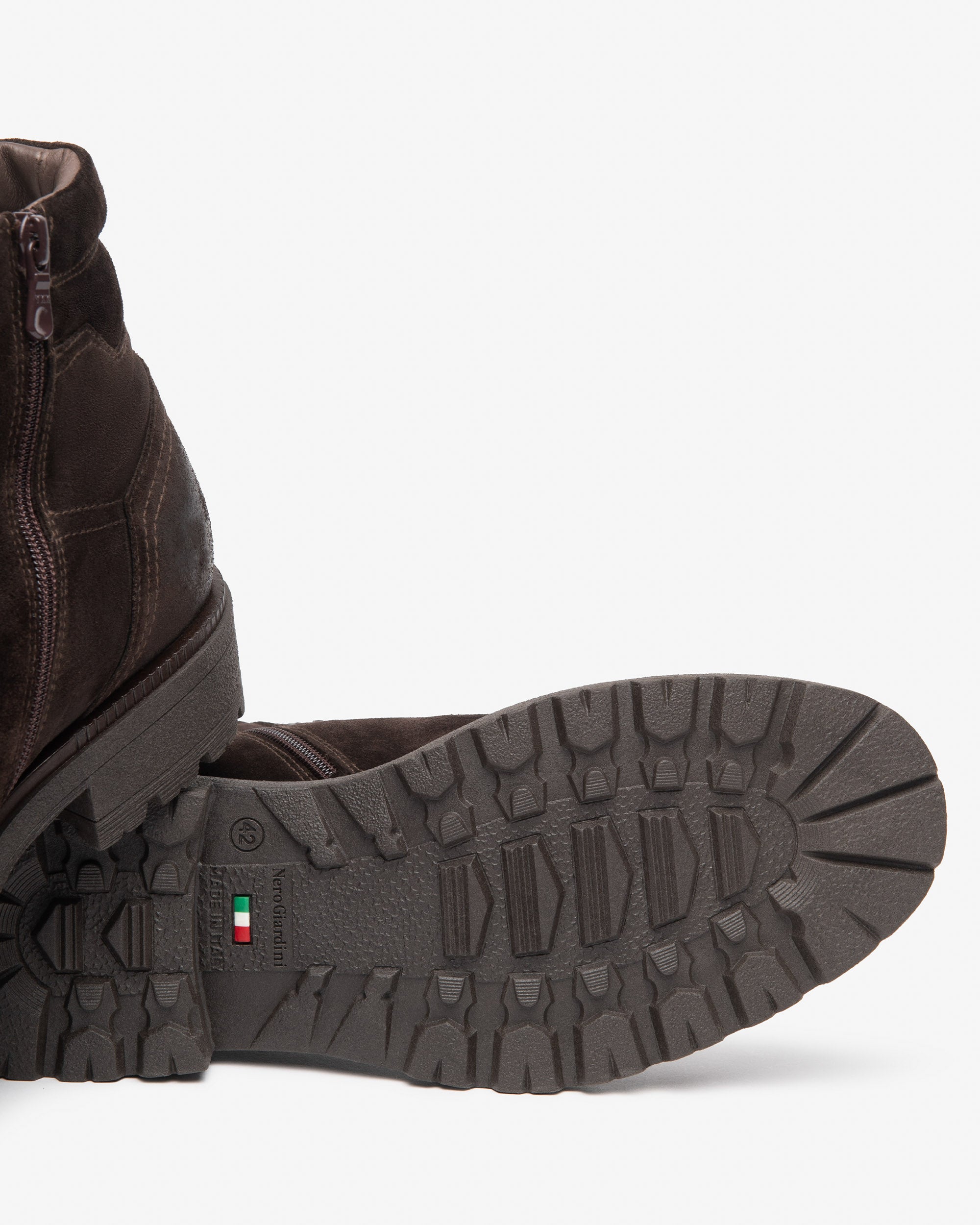 NeroGiardini bottines daim homme laçage cuir