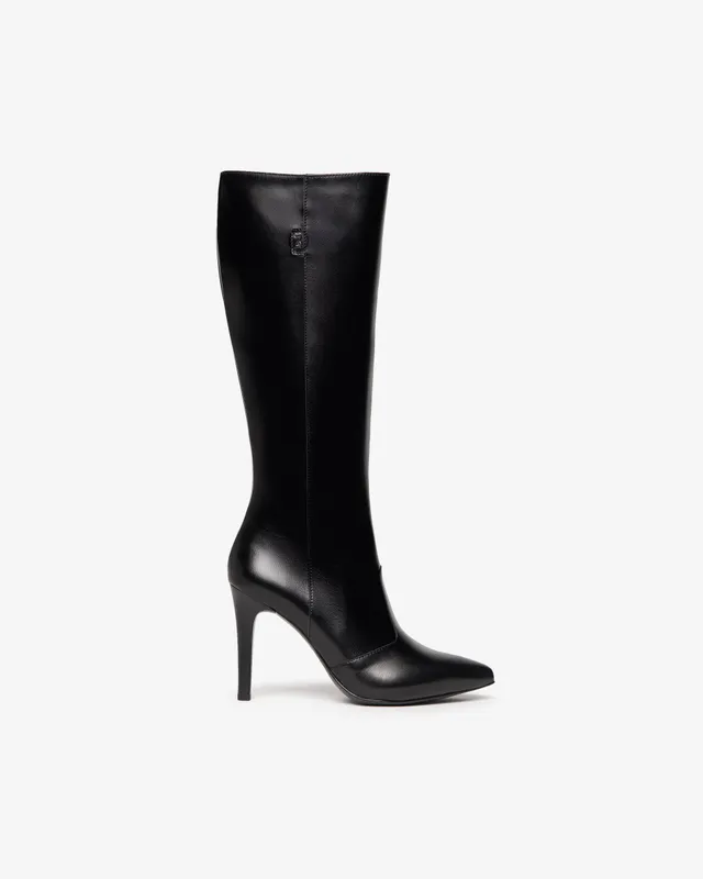 Nerogiardini Bottes Femme Cuir Hiver Élégant Italien