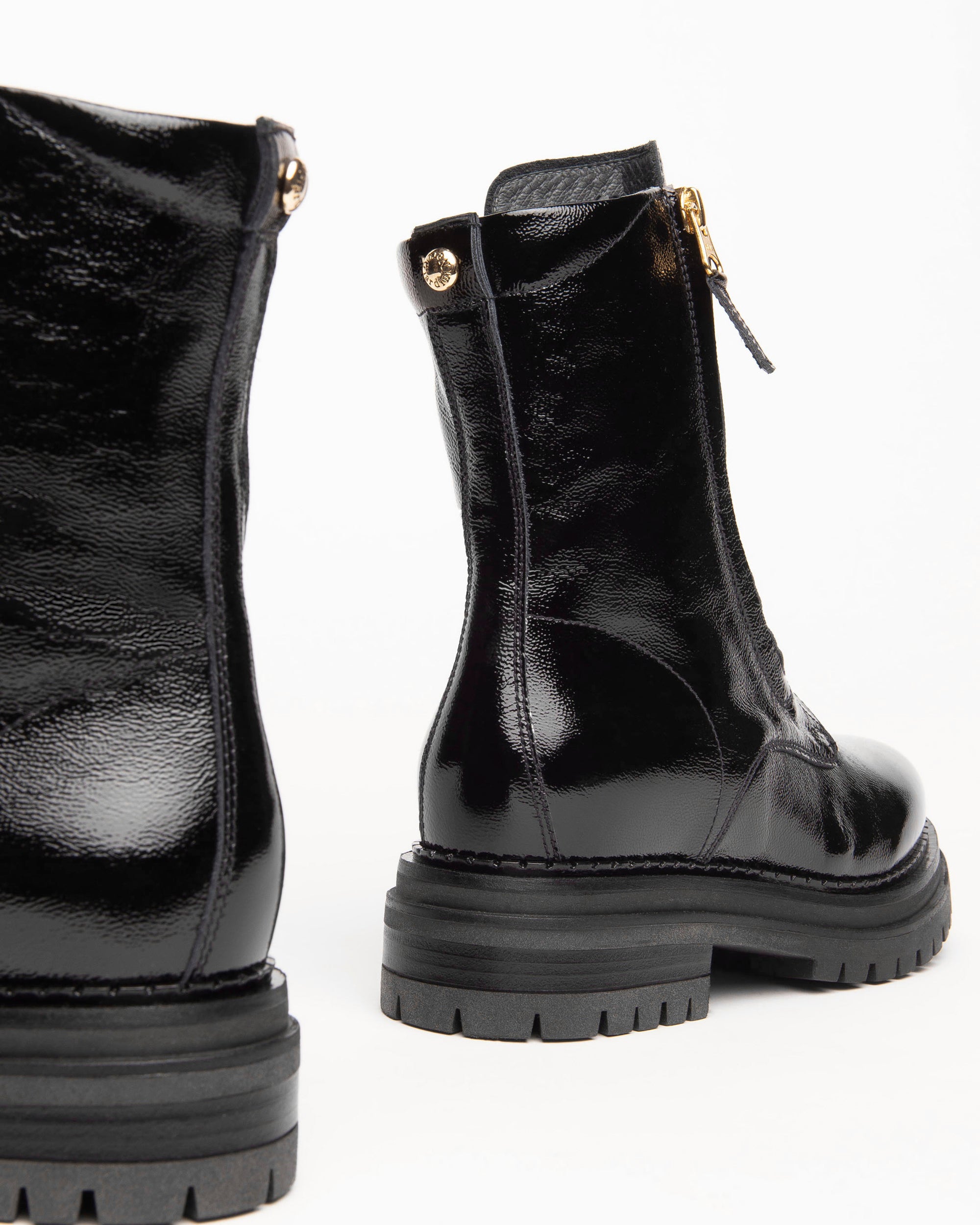 NeroGiardini Bottines femme vernis lacets talon 4 cm