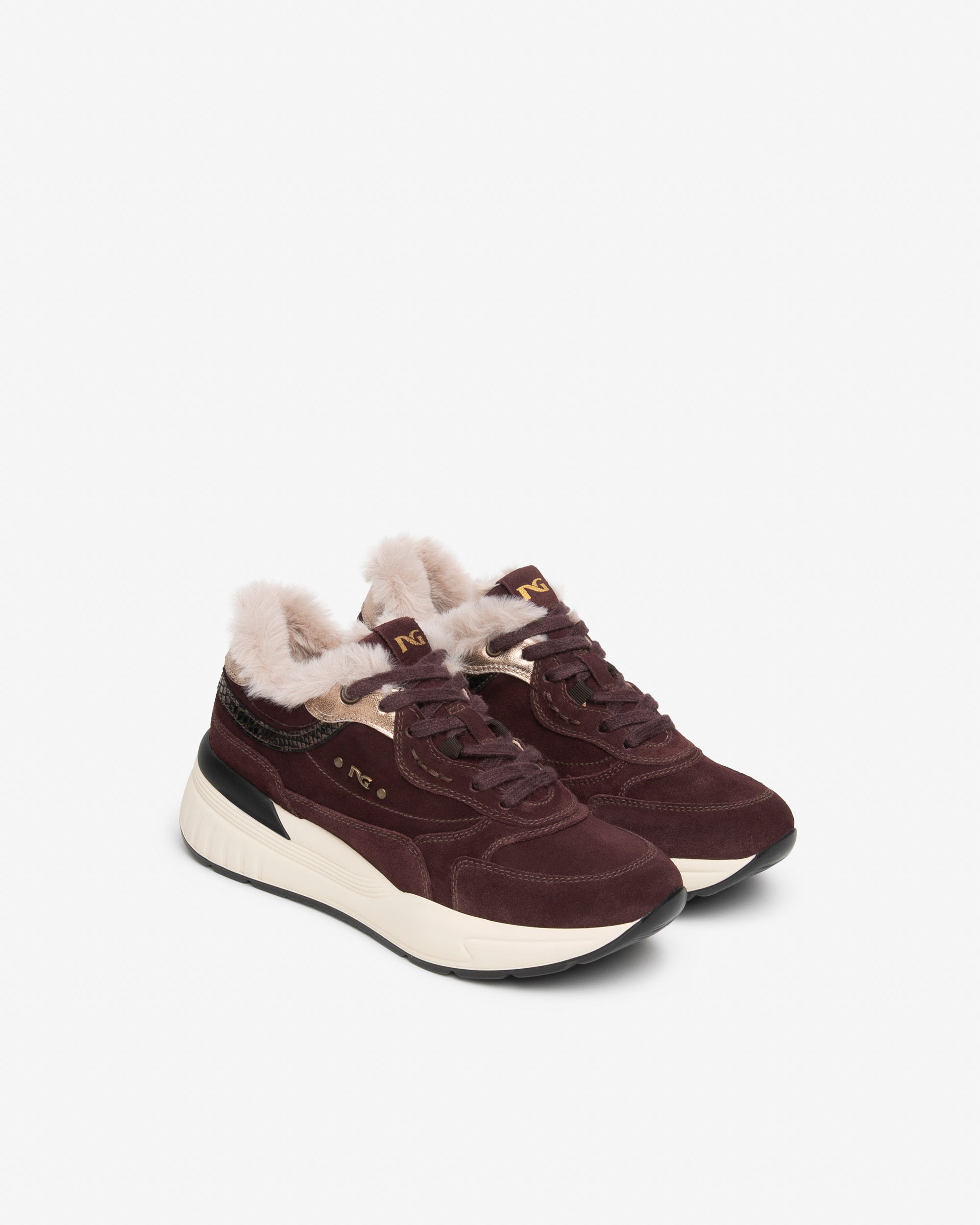 NeroGiardini Sneakers sneakers femme daim semelle 60 mm pointure 38