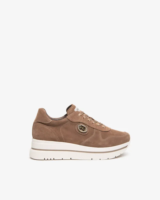 NeroGiardini Sneakers Femme Daim Plateforme 45 mm