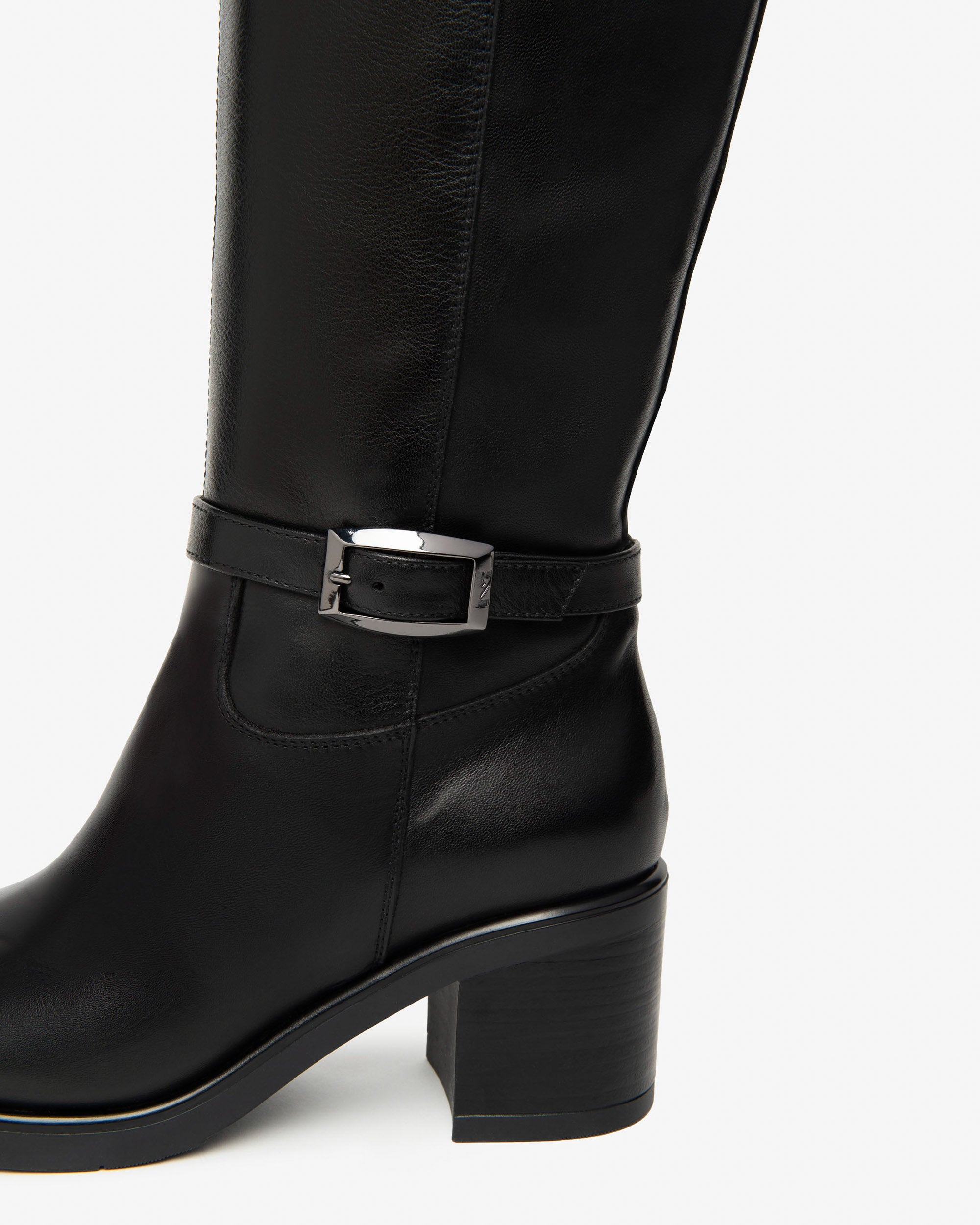 NeroGiardini Bottes Femme en Cuir Automne Hiver