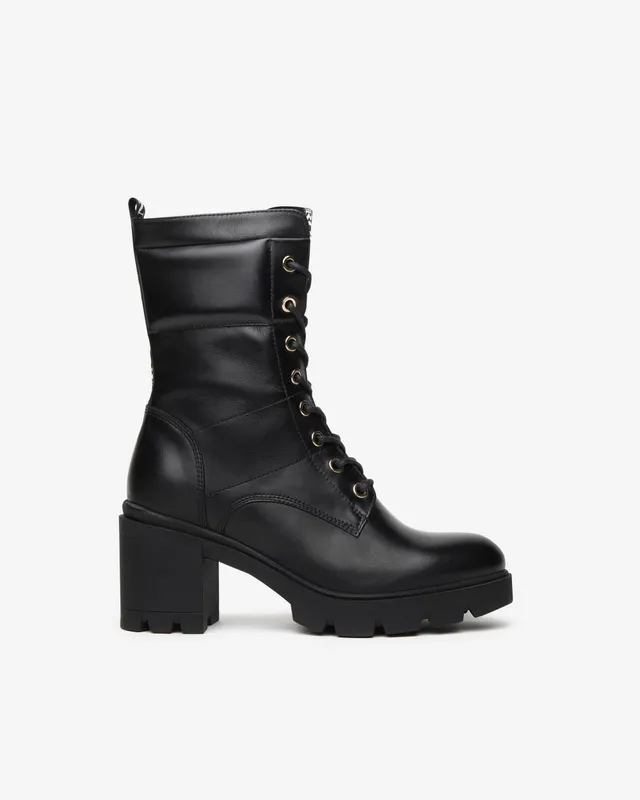 NeroGiardini Bottines Femme Cuir Lacets Talon 8 cm