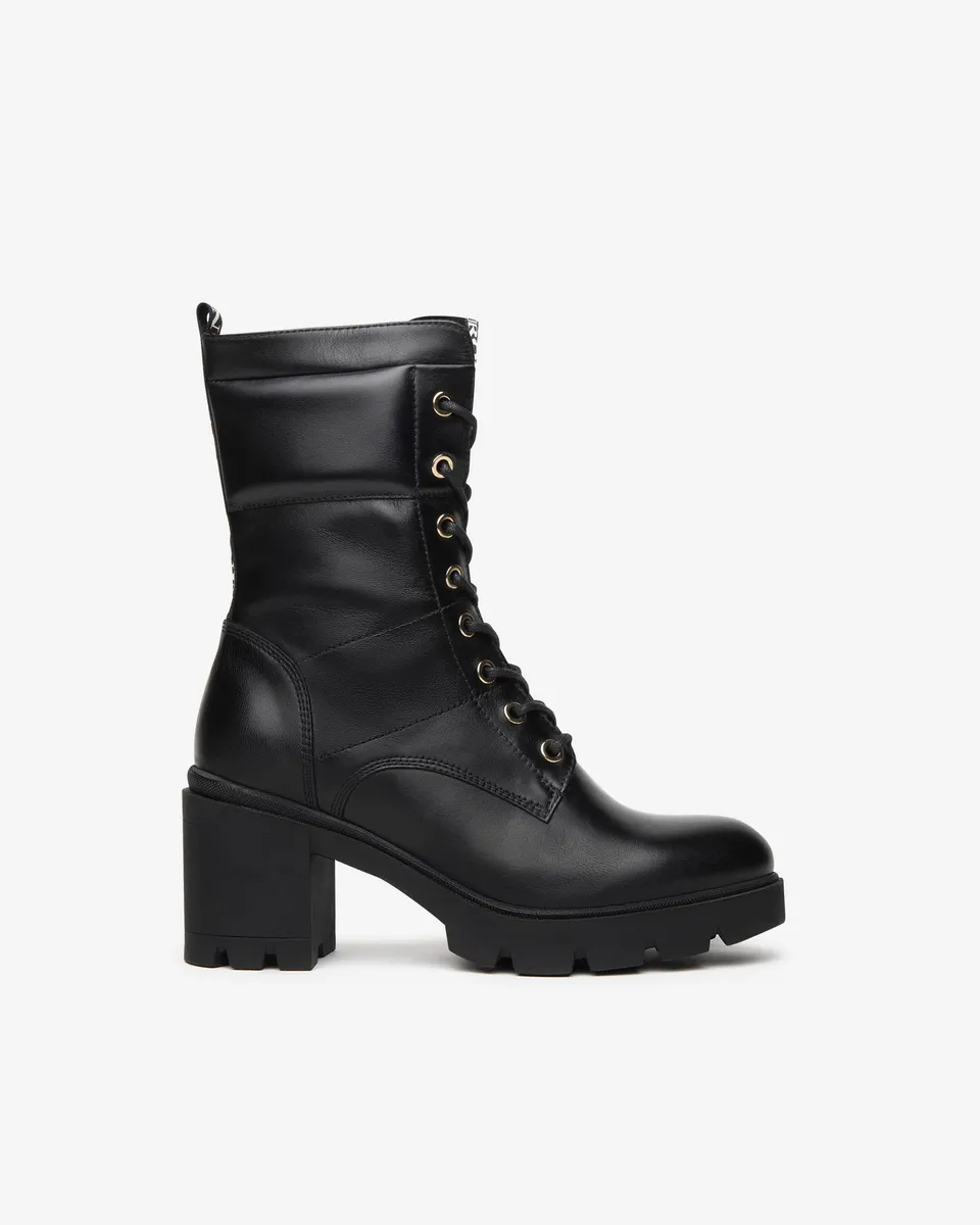 NeroGiardini Bottines Femme Cuir Lacets Talon 8 cm