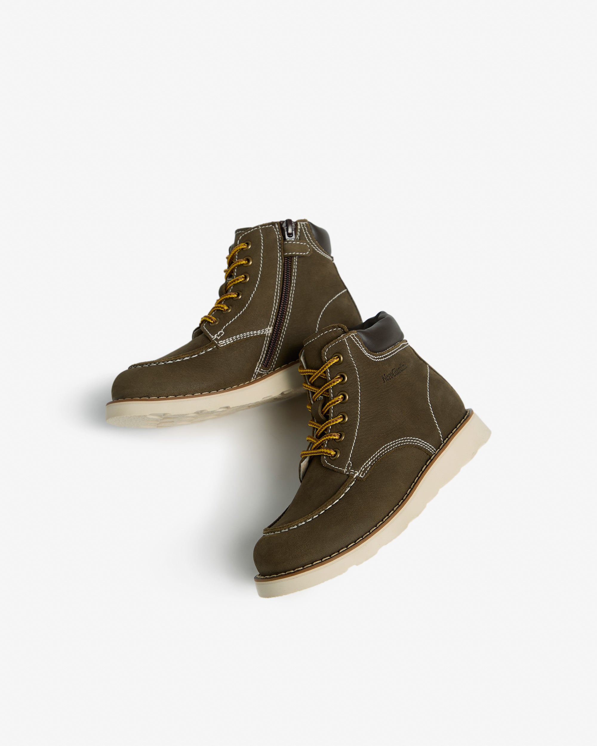 NeroGiardini Bottines Teen Garçon Cuir Laçage
