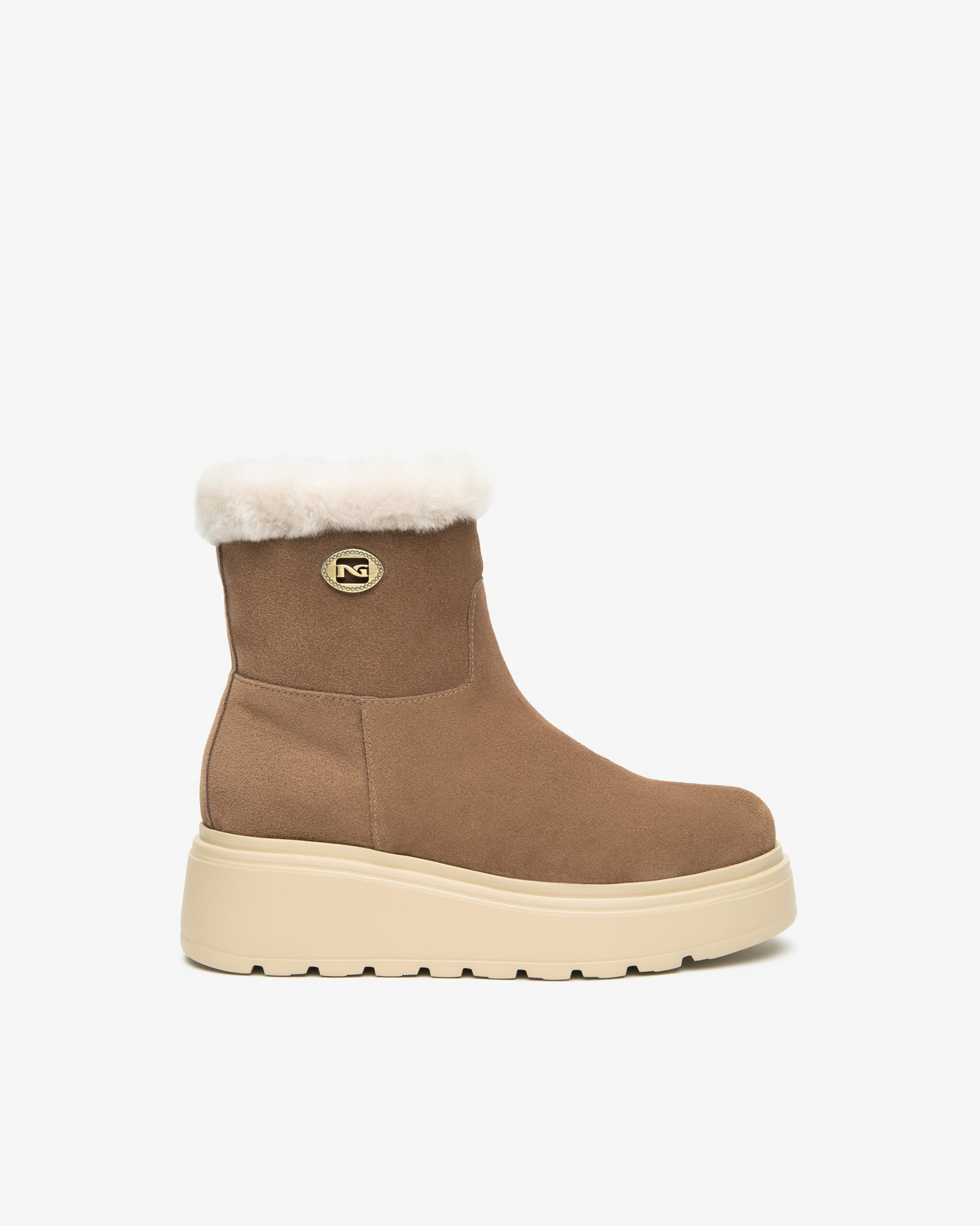 NeroGiardini Bottines Femme Cuir Velours Daim Hiver