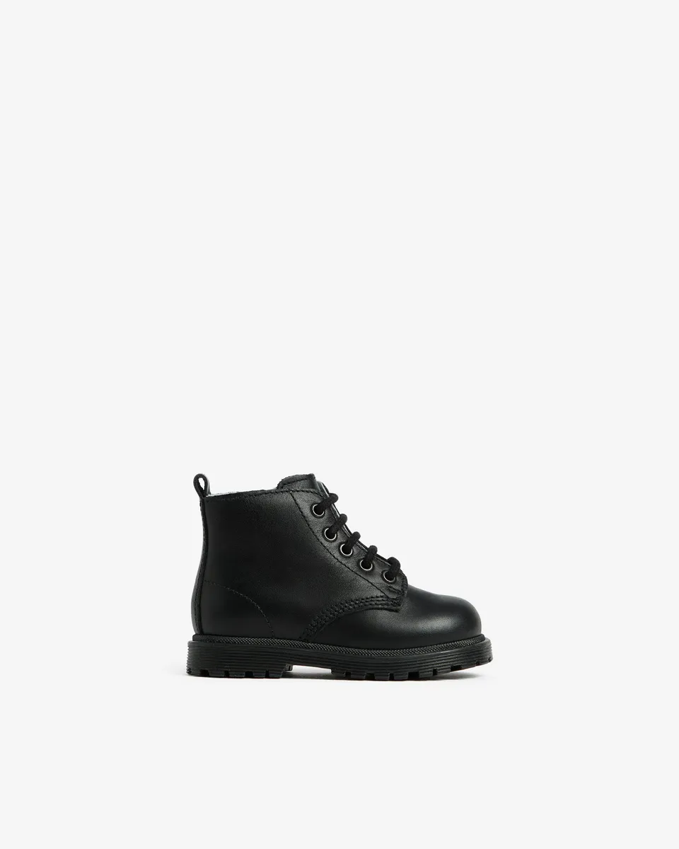 NeroGiardini Bottines Motardes Fille Cuir Lacets