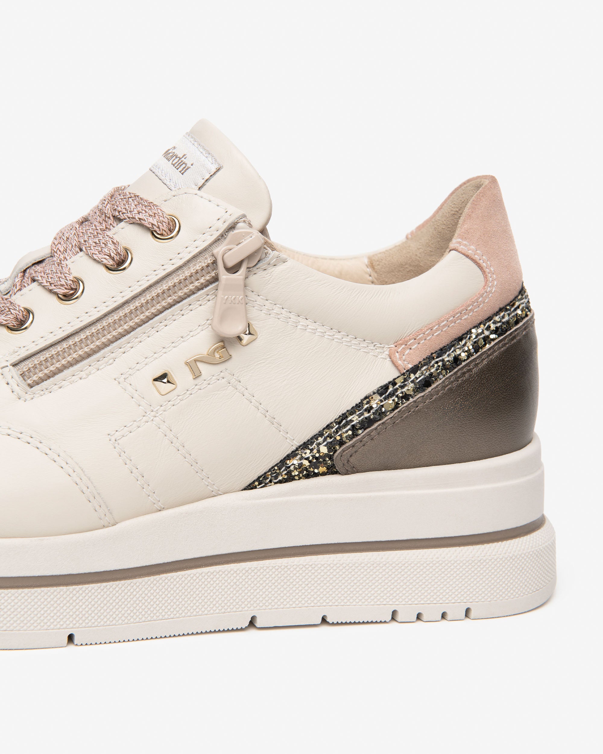 NeroGiardini Sneakers Femme Cuir Daim Plateforme 45mm