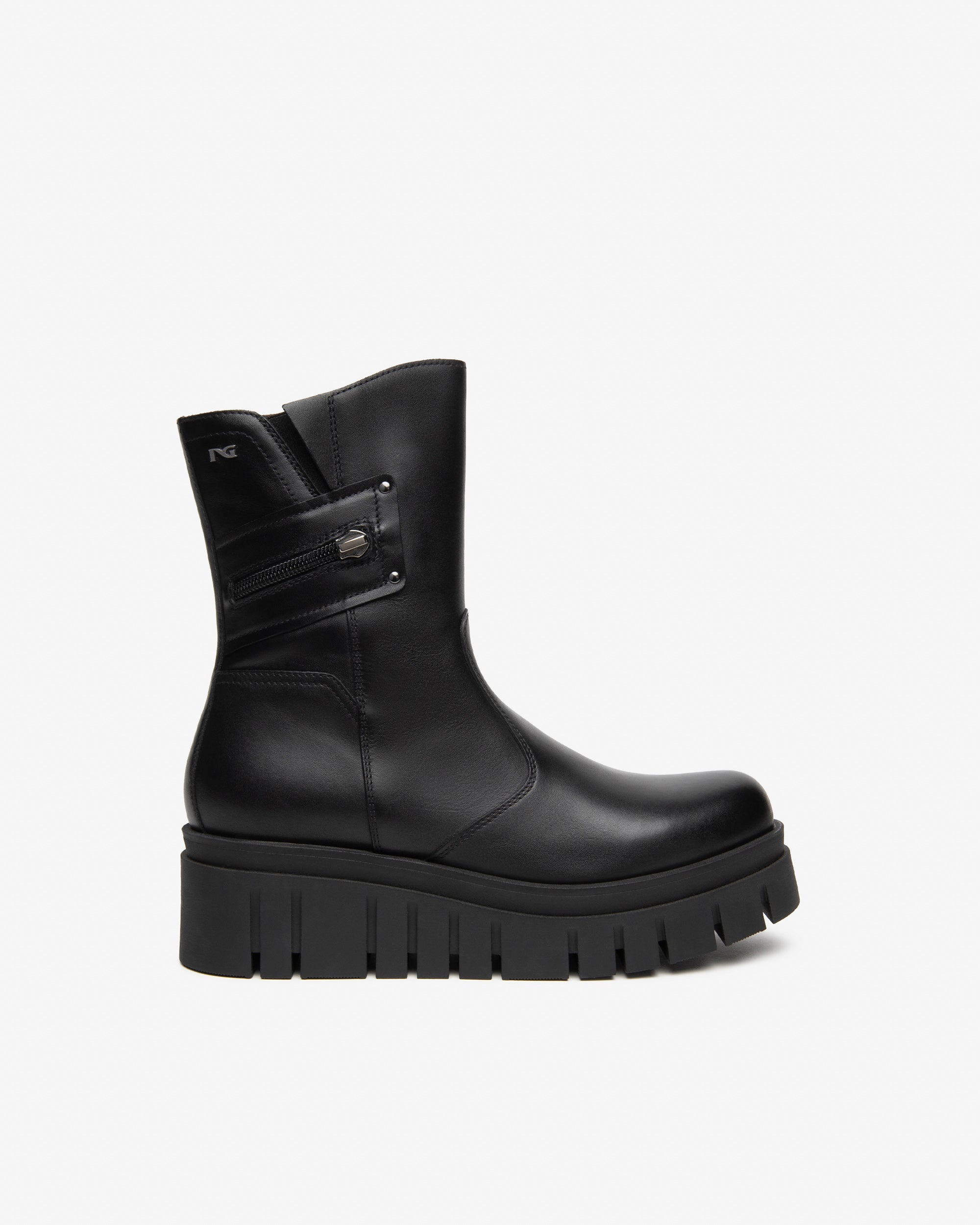 NeroGiardini Bottines bottine femme cuir plateforme