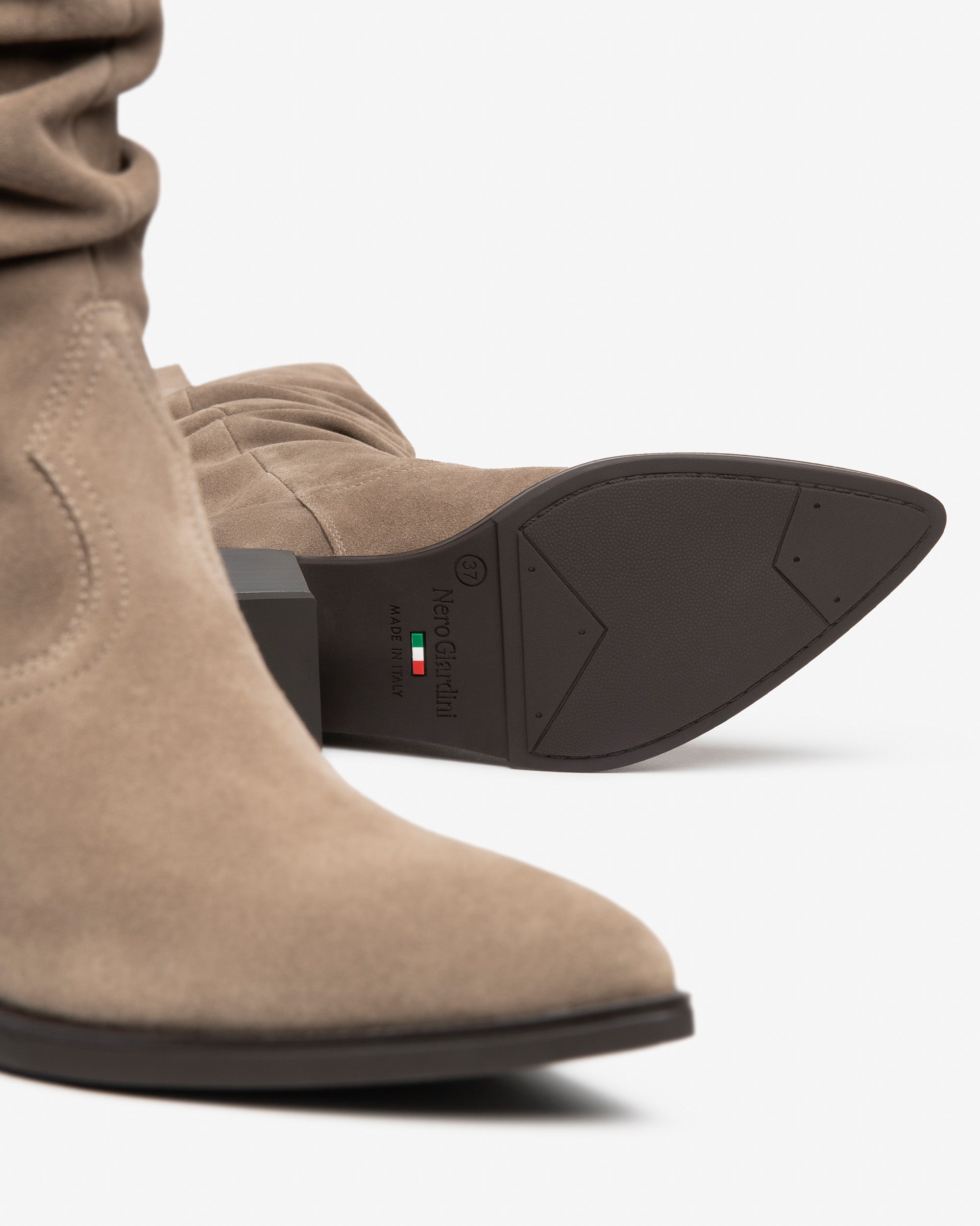 NeroGiardini Bottes Femme Daim 35-41 Talon 50 mm