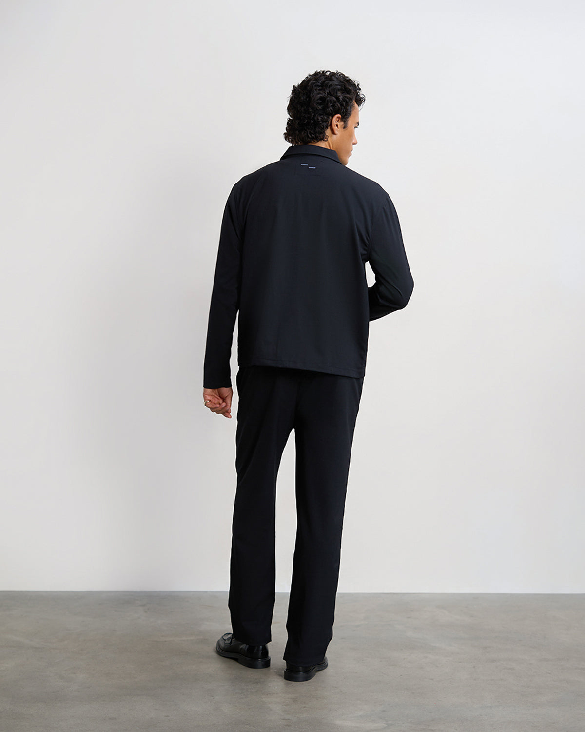 Filling Pieces Coach Pants Twill Pantalon Noir Laine