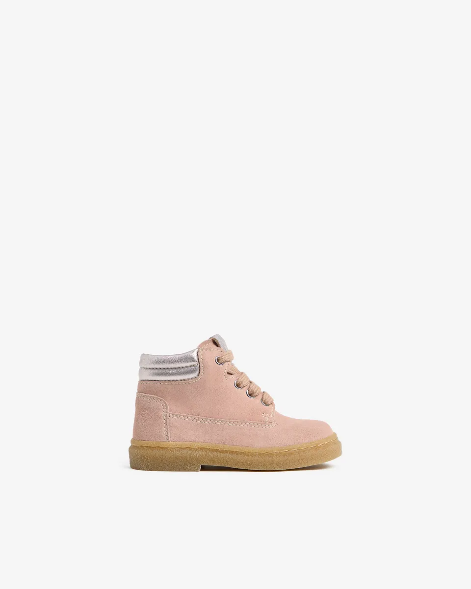 NeroGiardini Bottines Junior Fille Cuir Velours 19-24