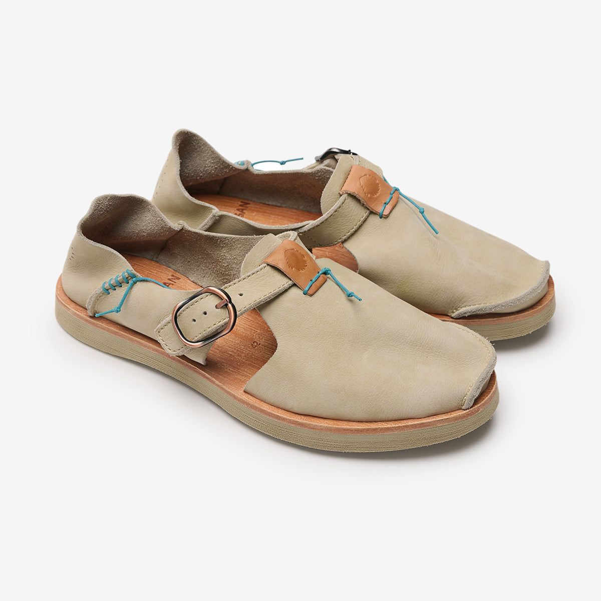 Satorisan Benirras Premium sandales cuir vert
