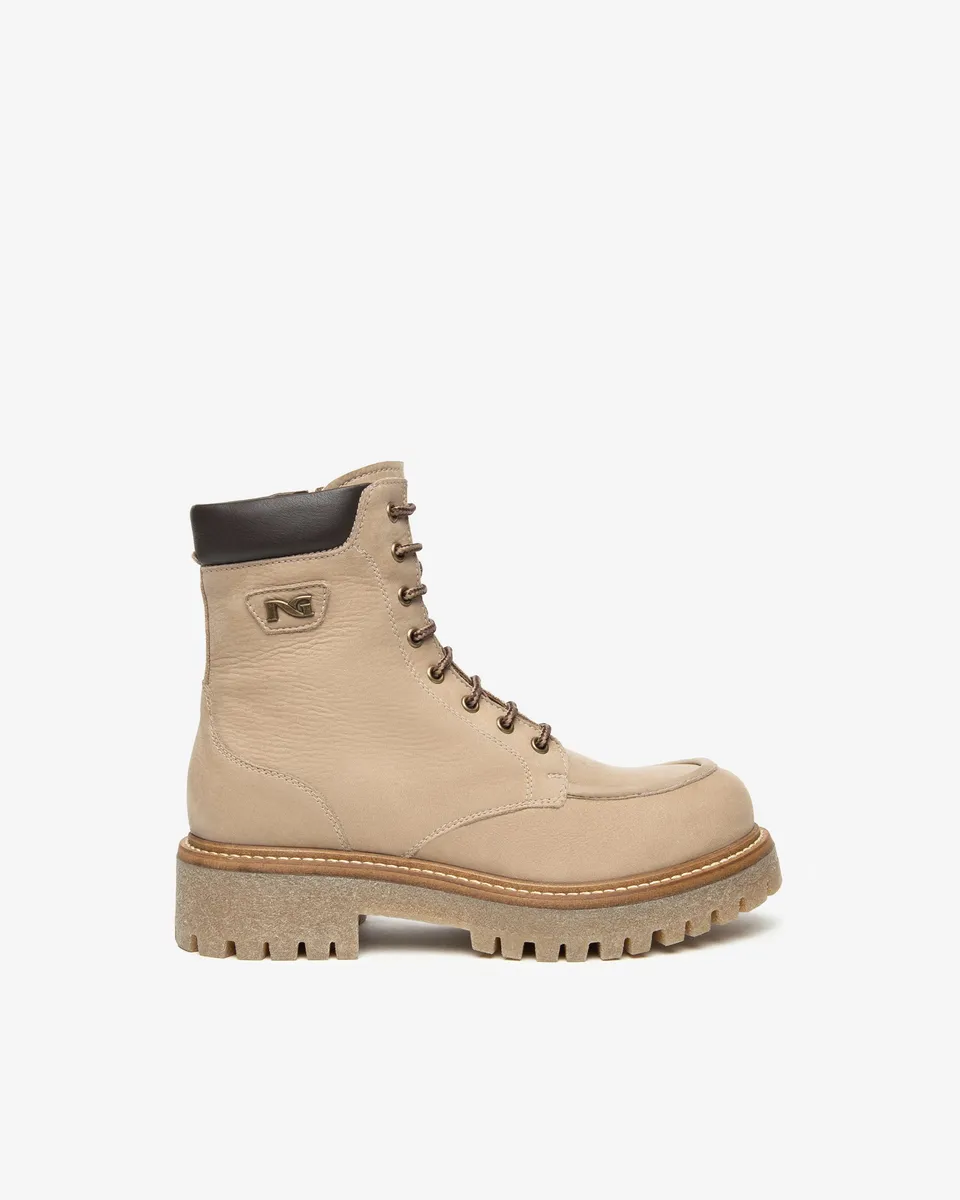 NeroGiardini Bottines Motardes Femme Velours Memory Confort