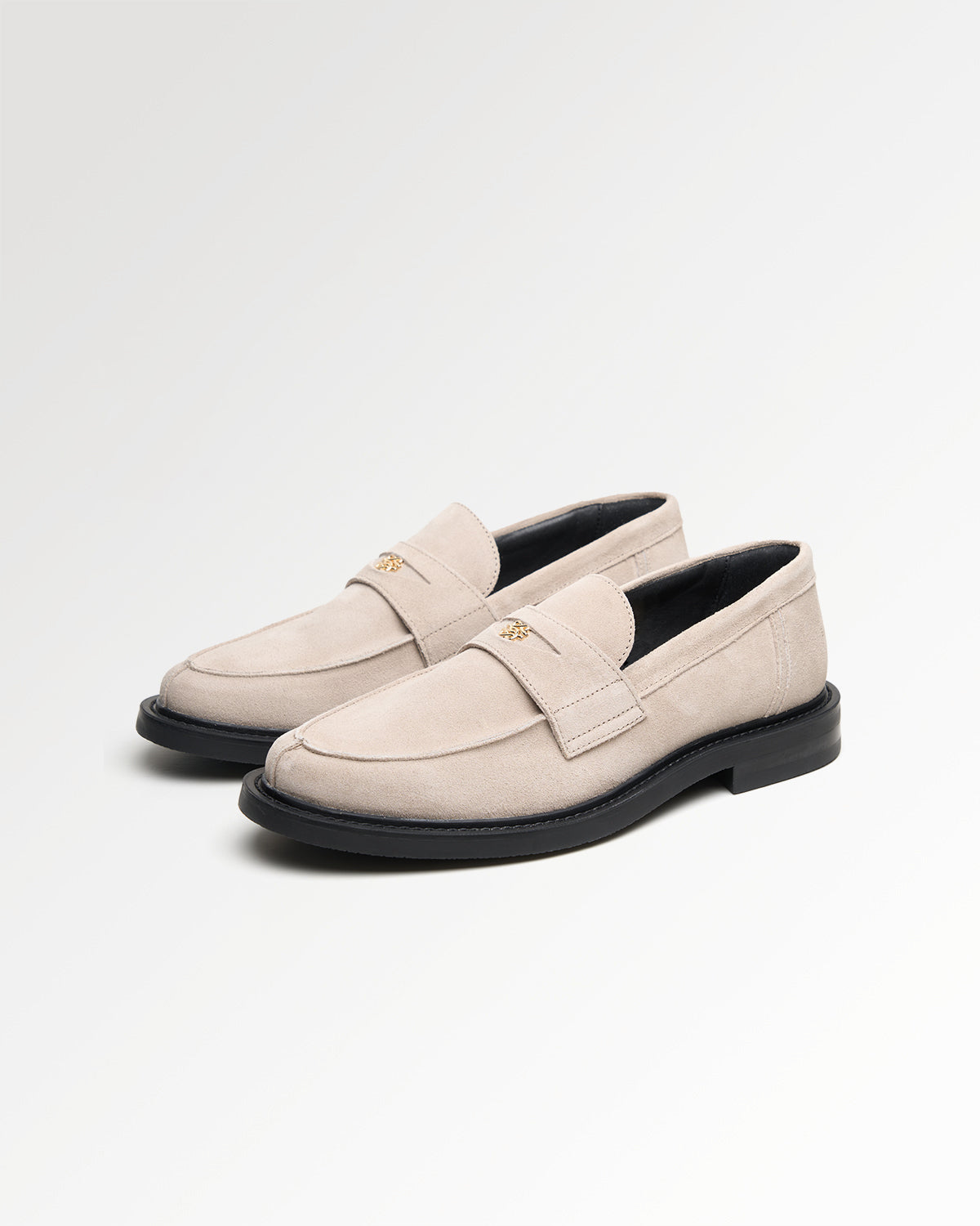 Filling Pieces Base Loafer mocassin blanc cassé suède