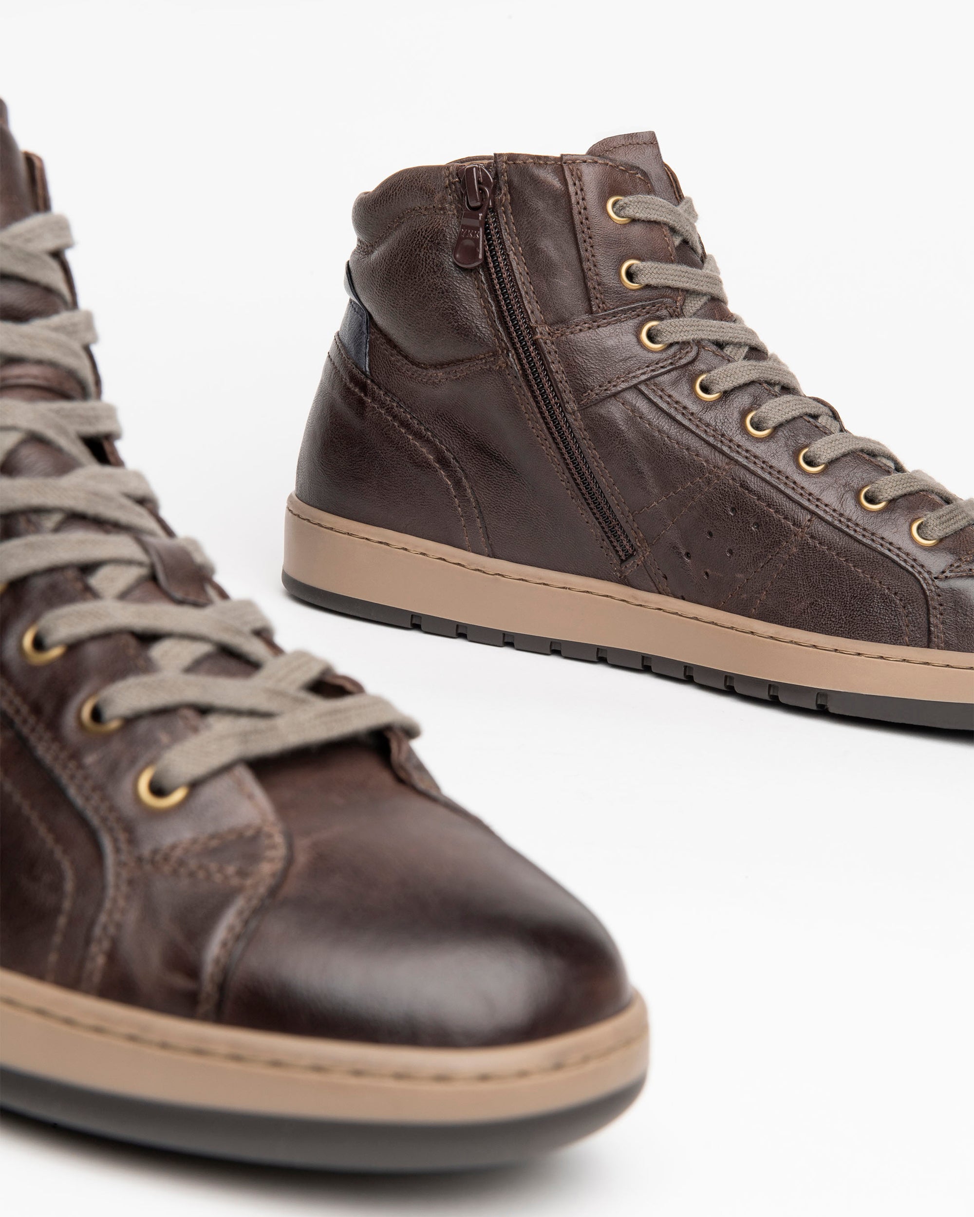 NeroGiardini Sneakers Montantes Homme Cuir Zip