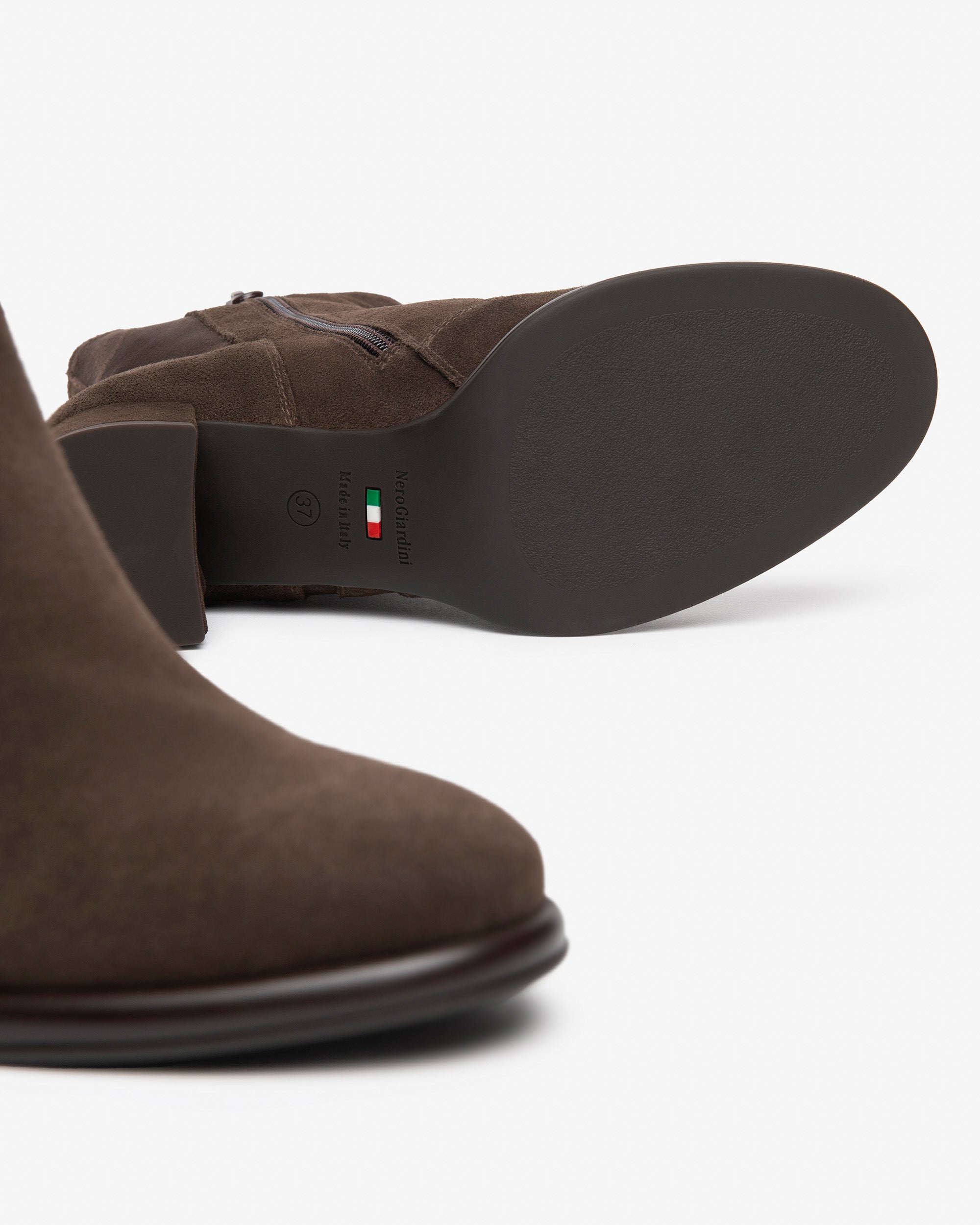 NeroGiardini Bottines Daim Bottine Femme Talon 60 mm Zip