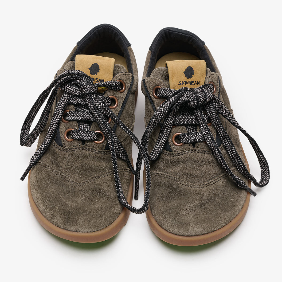 Satorisan Hatko Suede Deep Khaki baskets daim