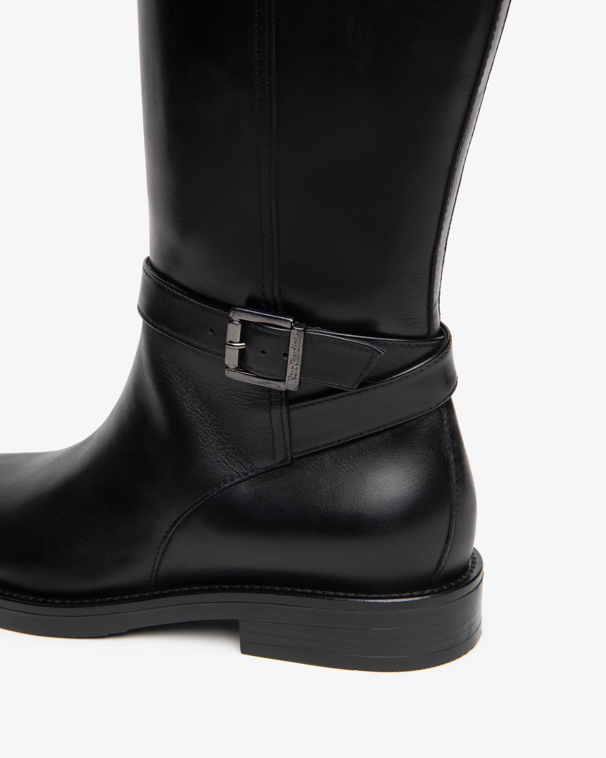Nerogiardini Bottes Femme Cuir Bottes Zip Talon 38