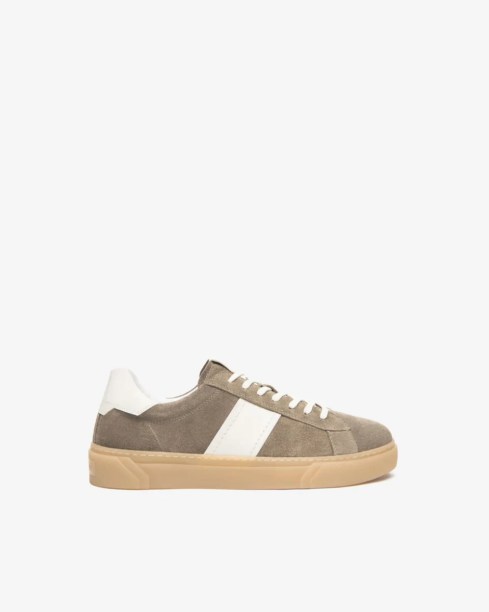 NeroGiardini Sneakers Homme Cuir Velours Baskets Confort