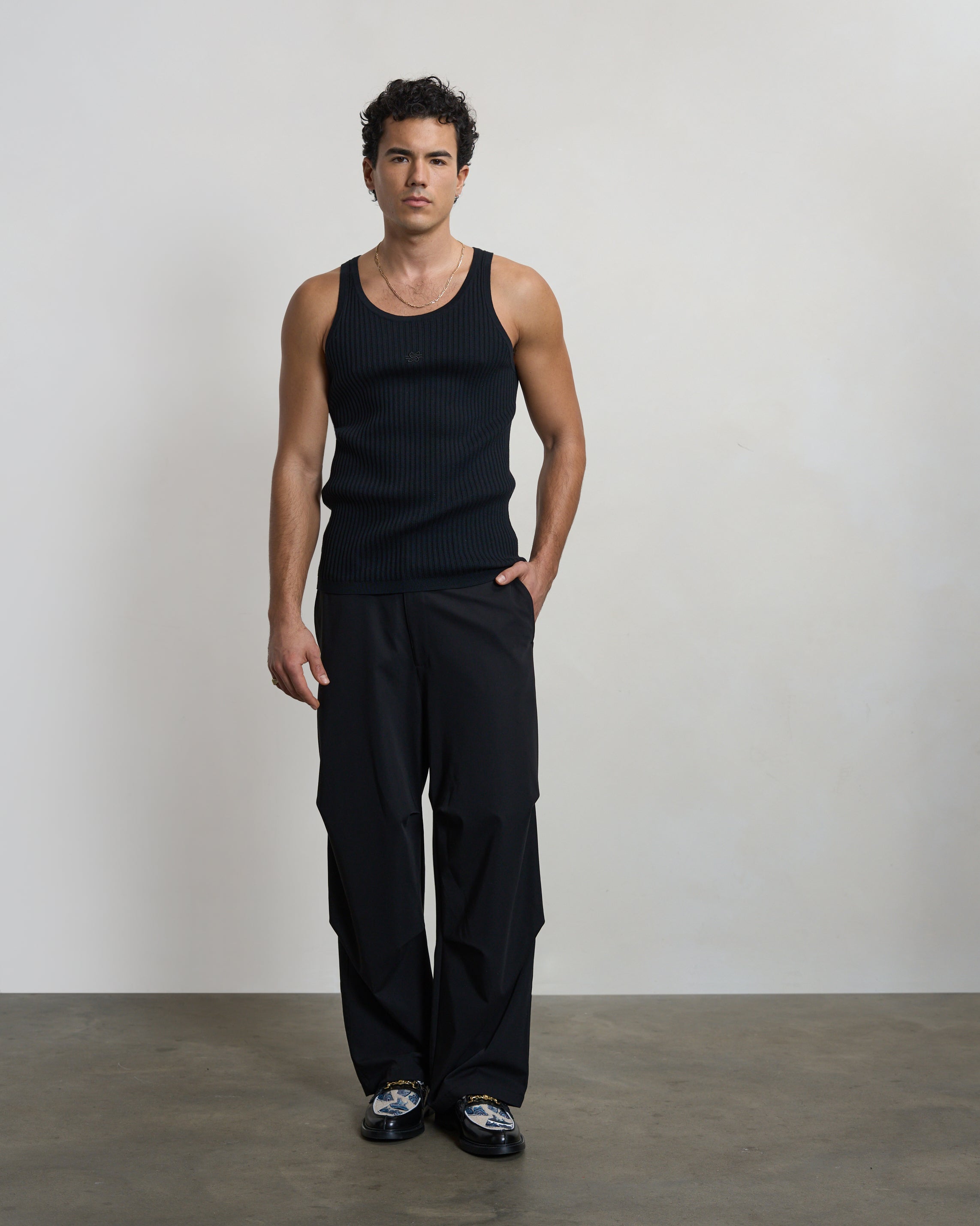 Filling Pieces Drapy Pants pantalon noir viscose