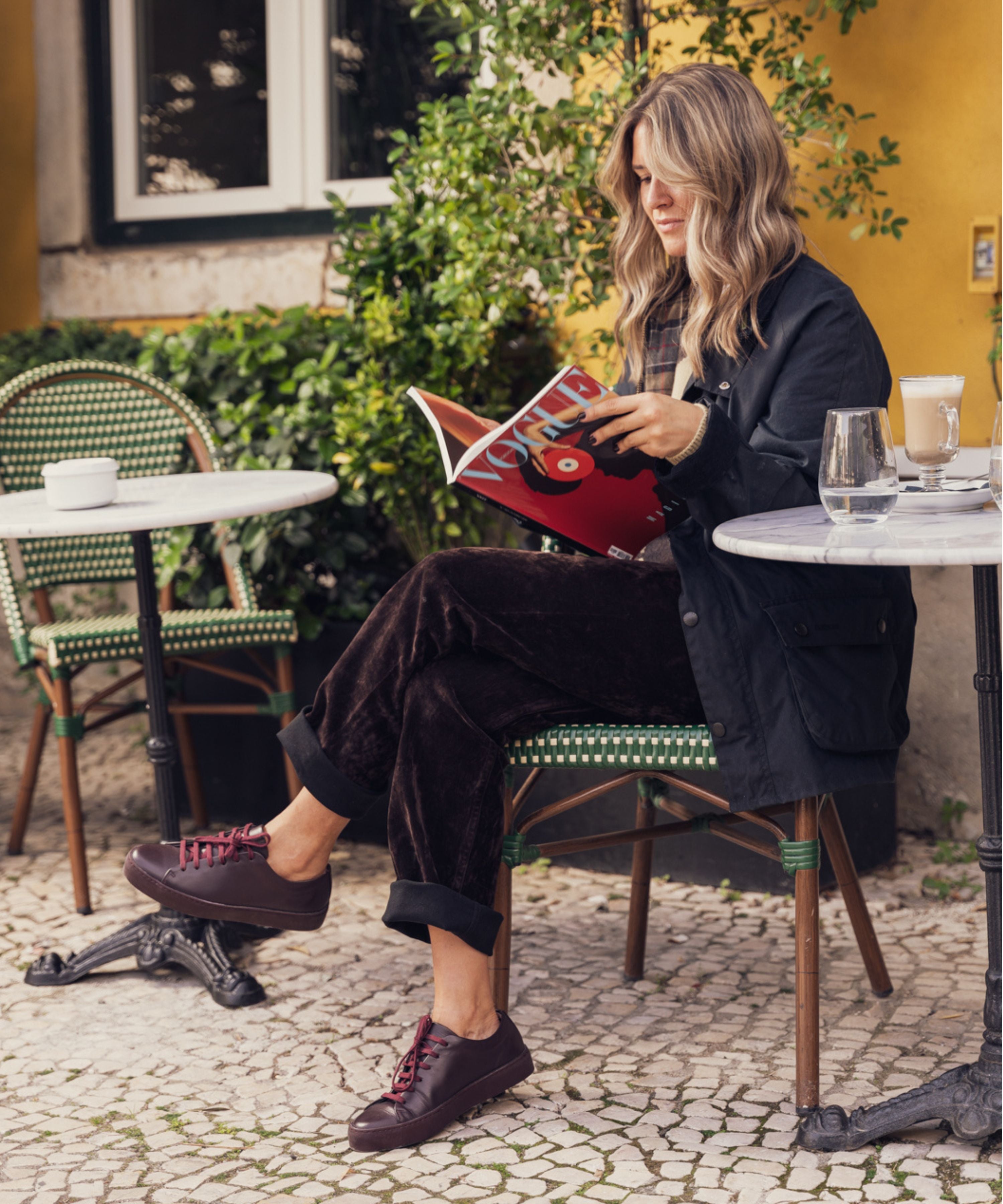 JAK Royal Vino sneakers cuir bordeaux