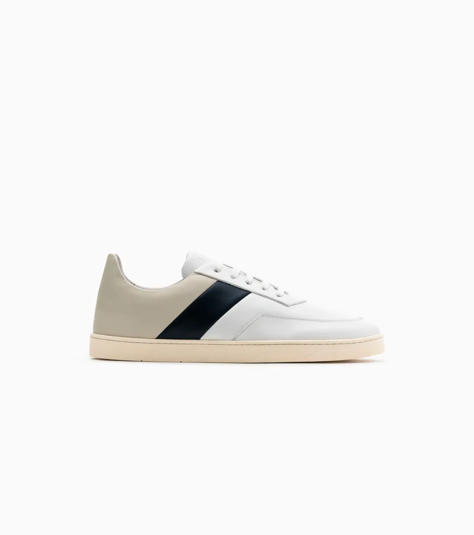 JAK Atlas Low baskets cuir dust blue mixte