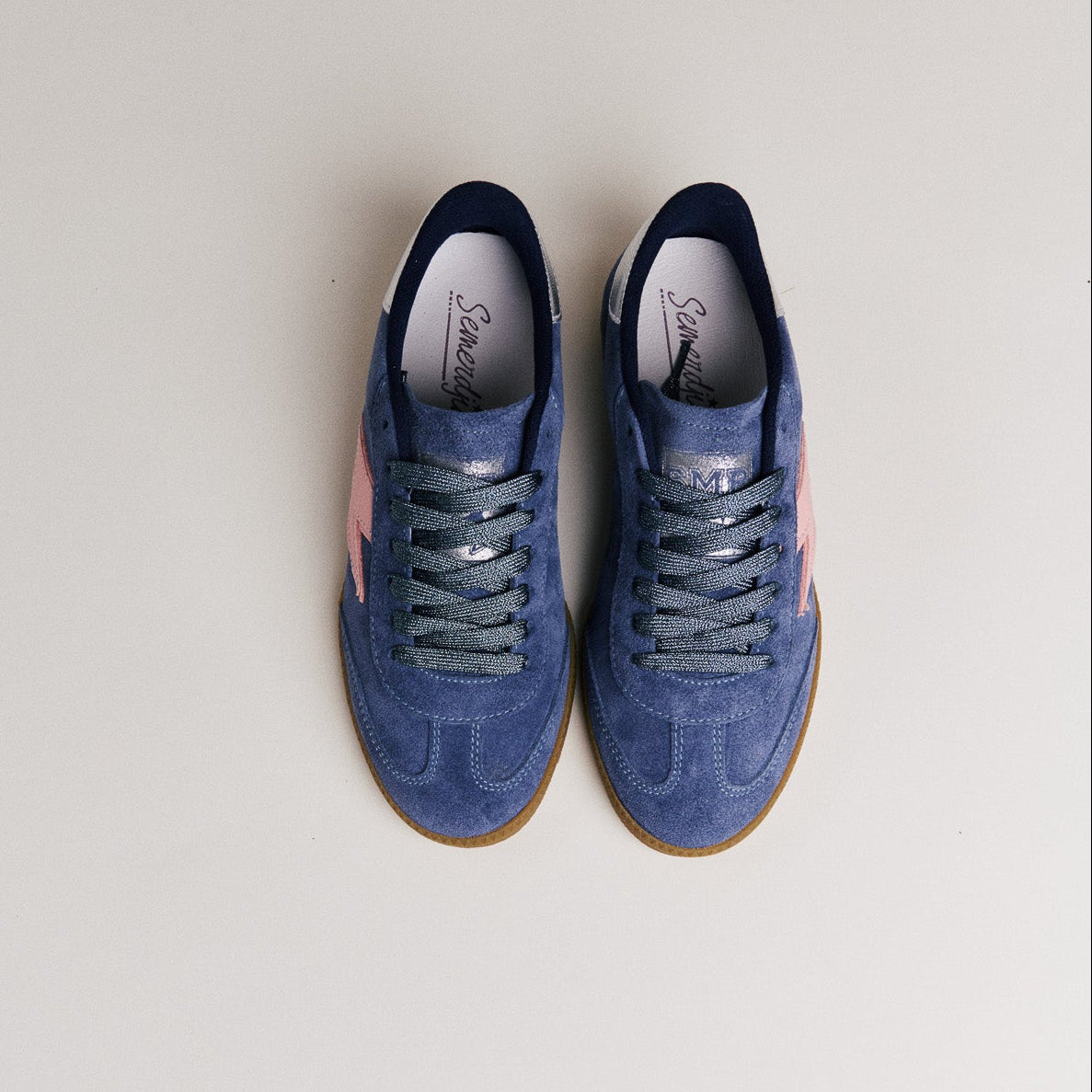 SMR Emily D297 baskets daim bleu jeans
