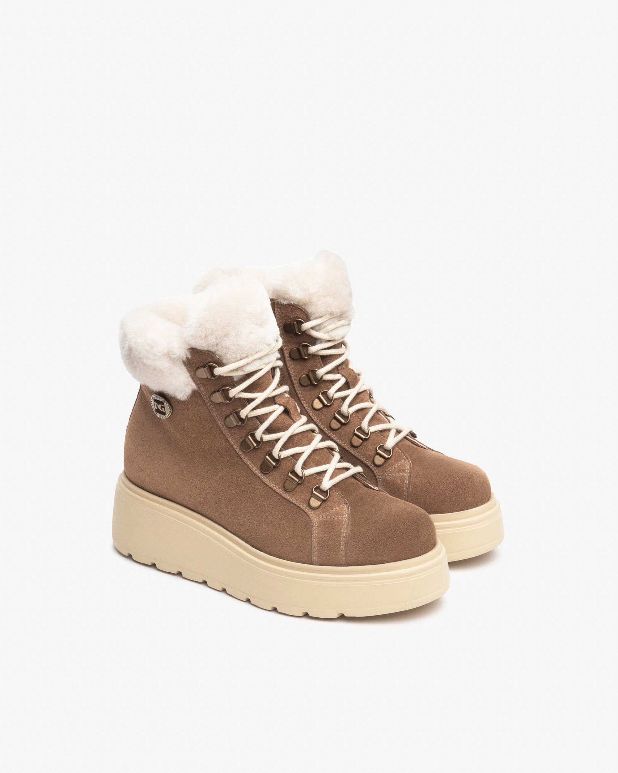 NeroGiardini Bottines Femme Daim Plateforme 55mm