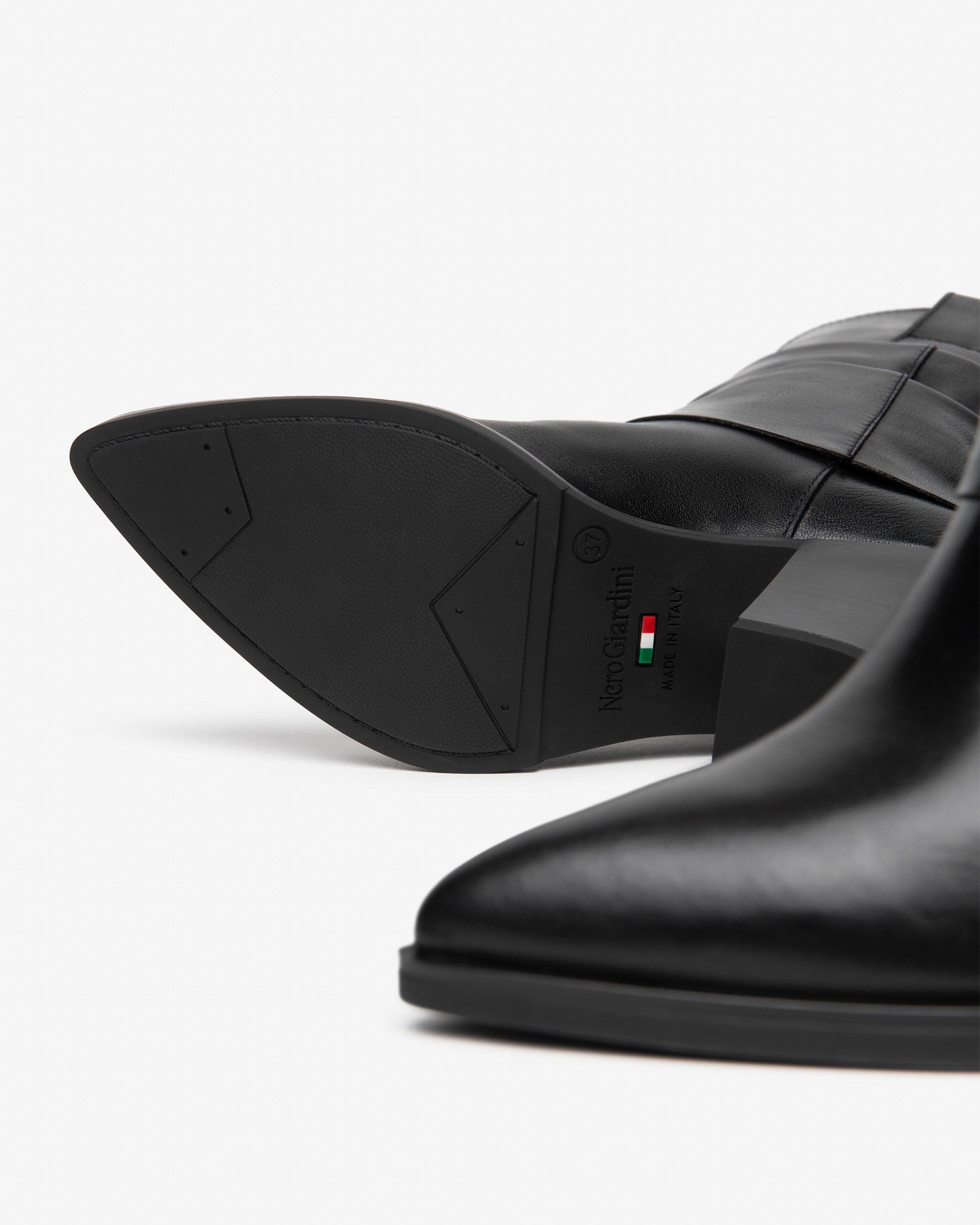NeroGiardini Bottes bottes femme cuir talon 80 mm