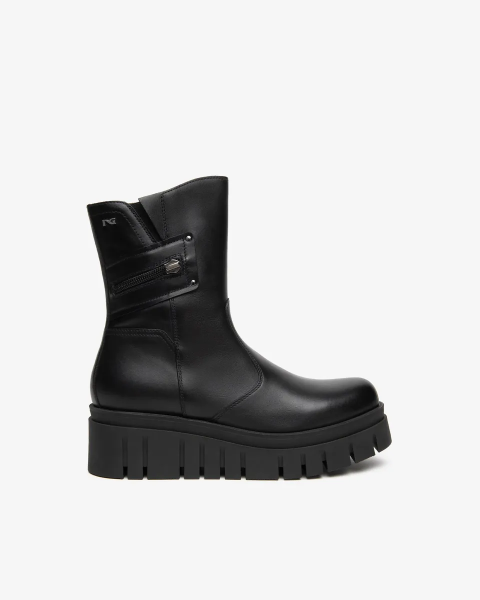 NeroGiardini Bottines bottine femme cuir plateforme