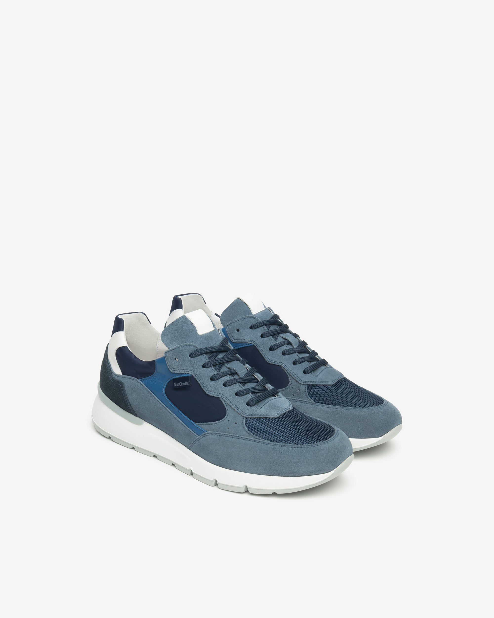 NeroGiardini Sneakers Homme Cuir Toile Memory Confort