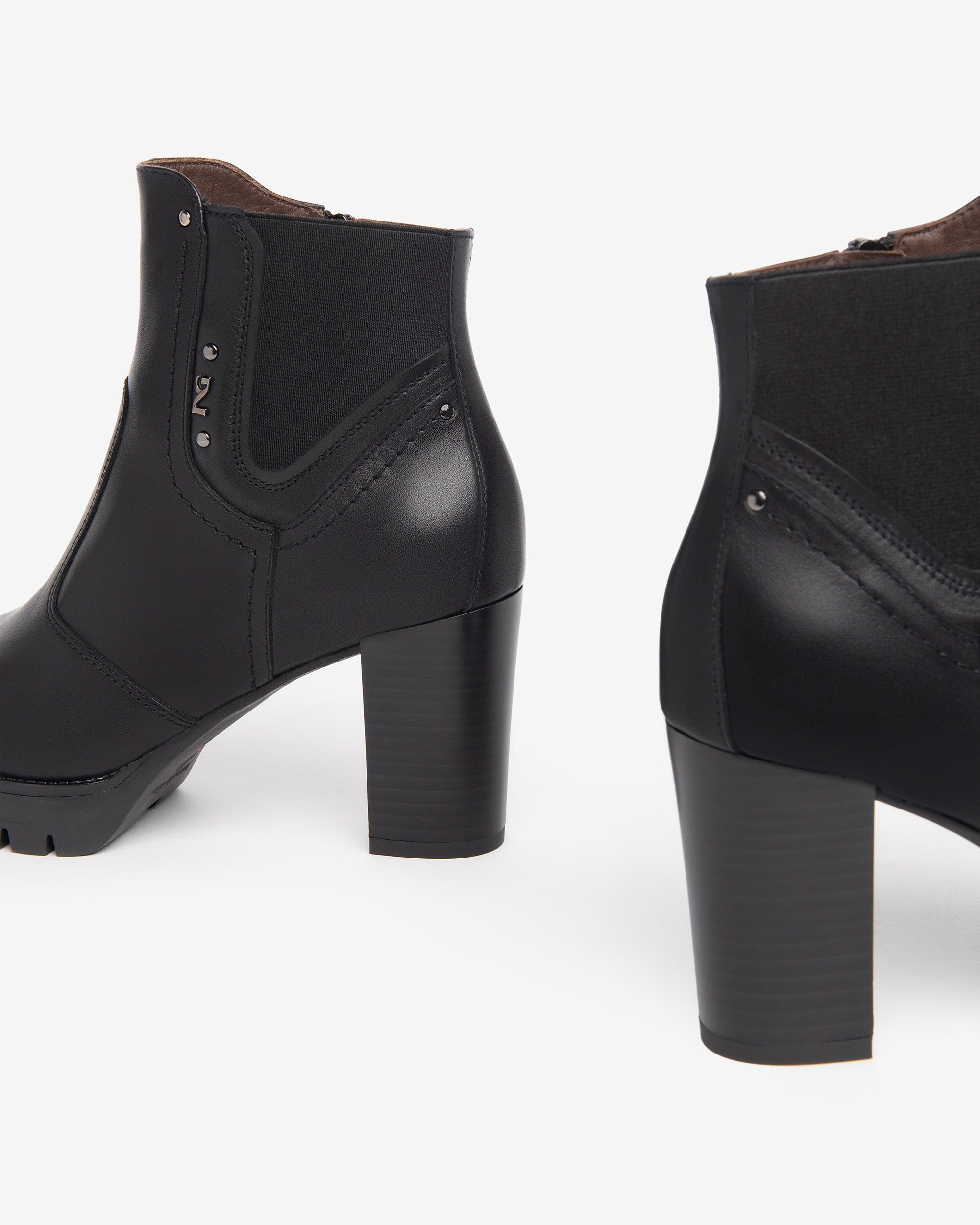 NeroGiardini Bottines Femme en Cuir Hiver Ville