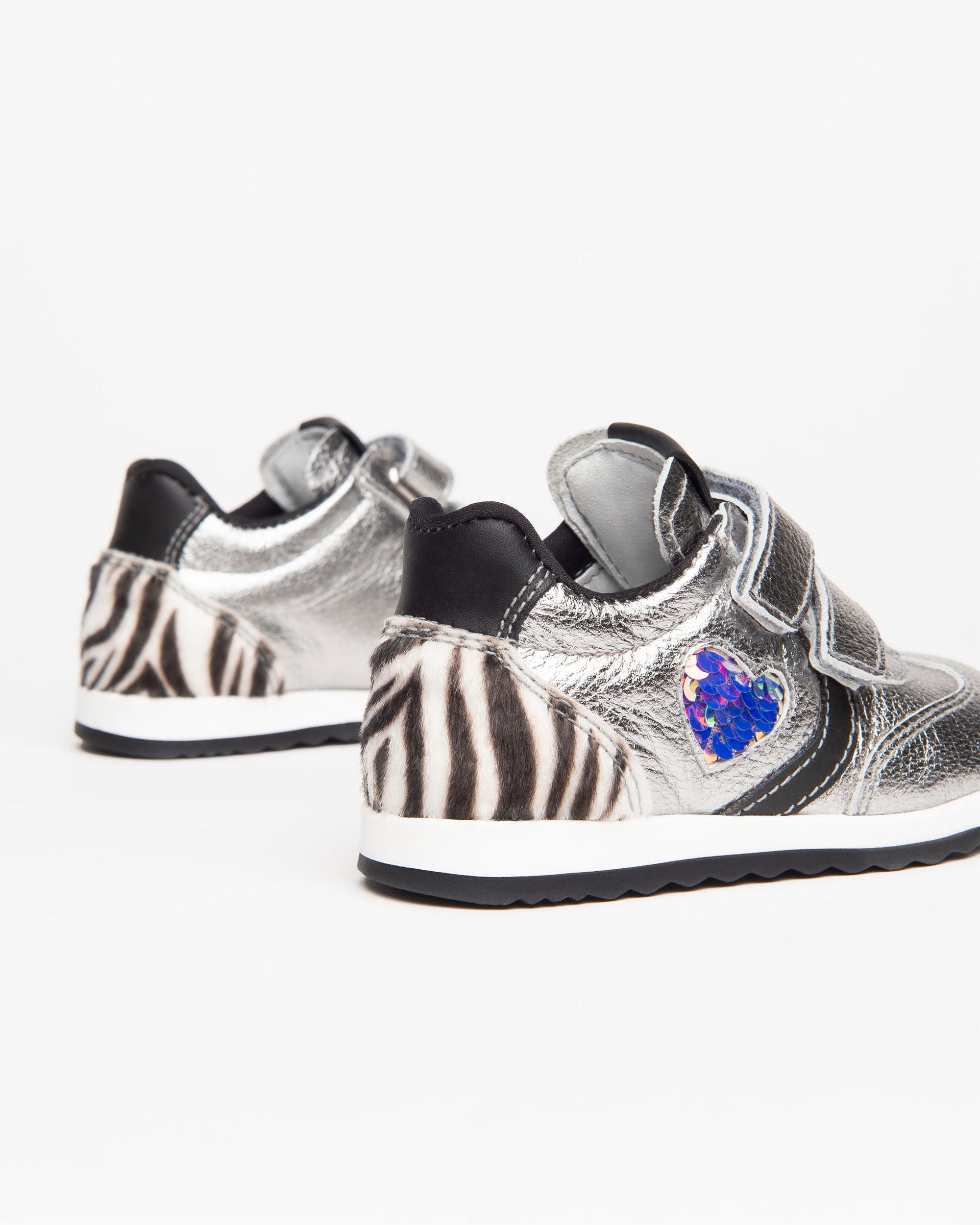 NeroGiardini Sneakers Baby Fille Cuir Lamé Taille 22
