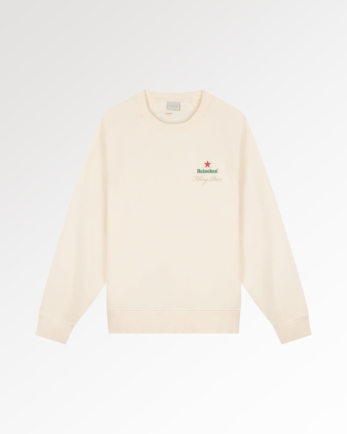 Filling Pieces Sweatshirt Heineken sweat blanc cassé coton bio